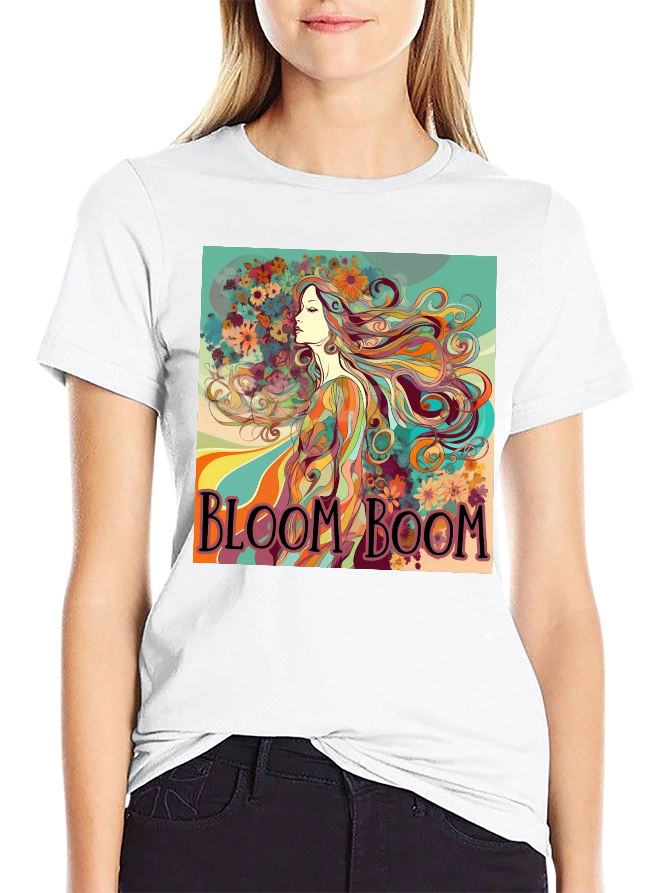 Bloom Boom Graphic Print T-Shirt