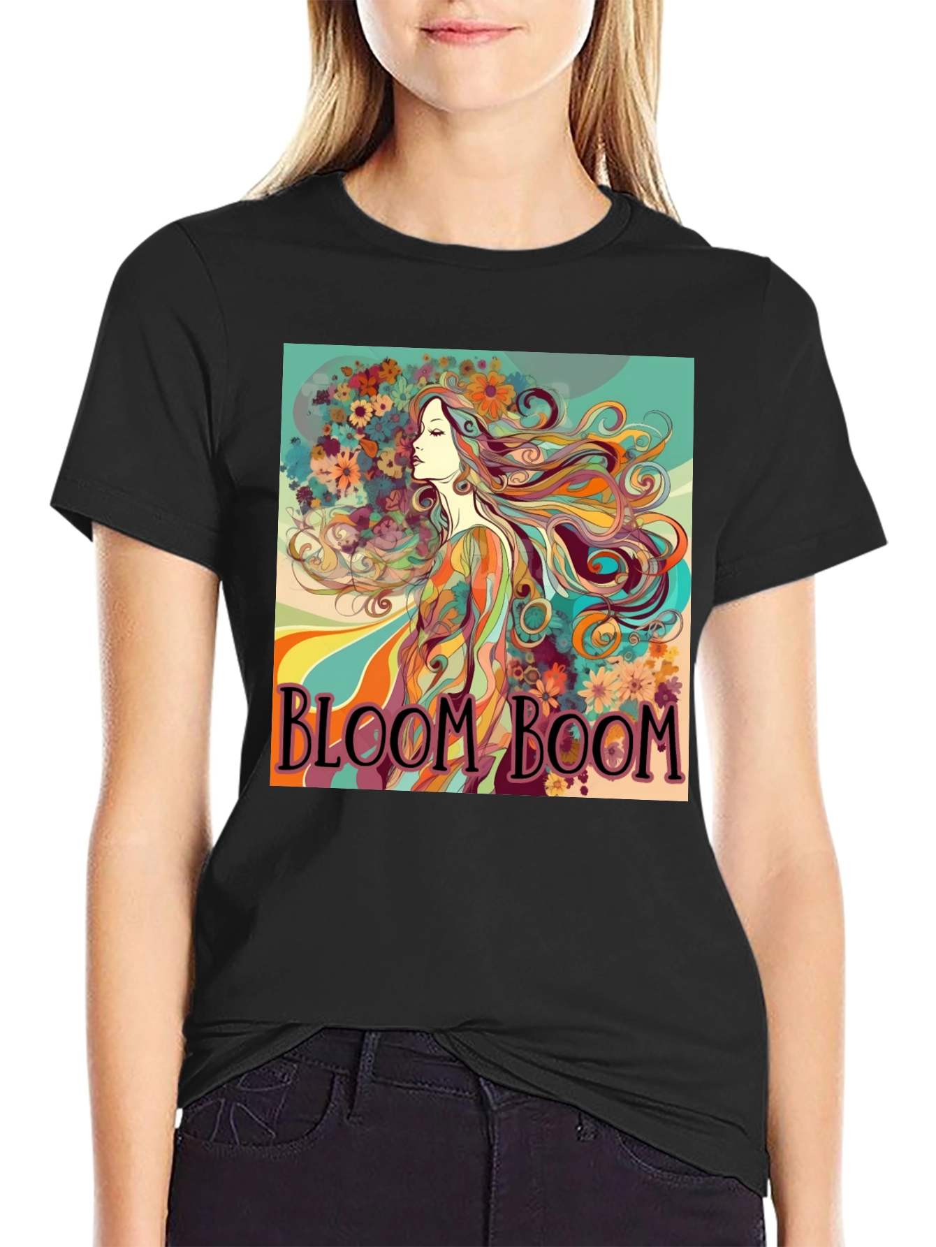 Bloom Boom Graphic Print T-Shirt