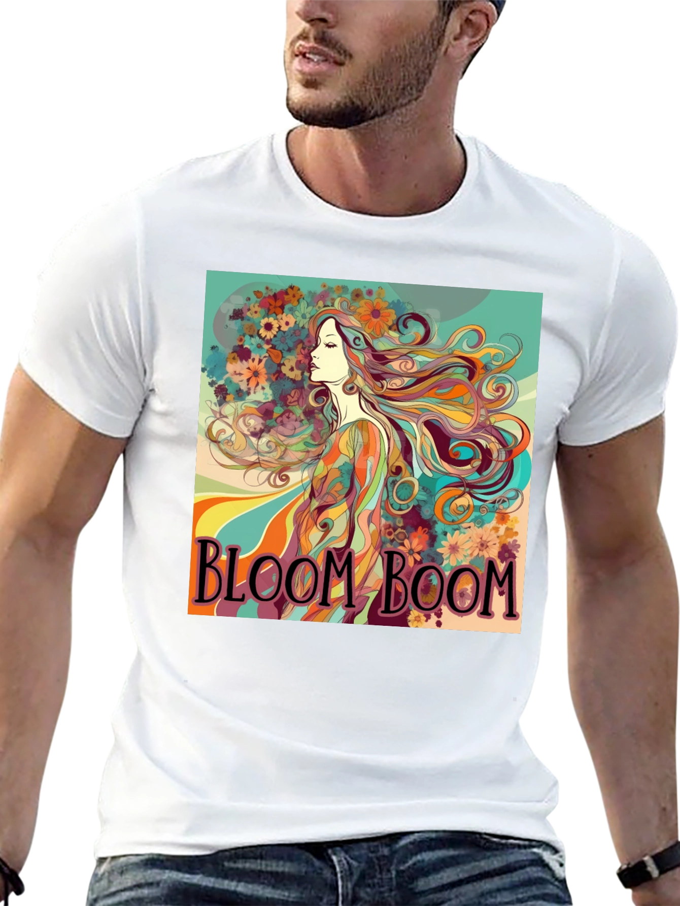Bloom Boom Graphic Print T-Shirt