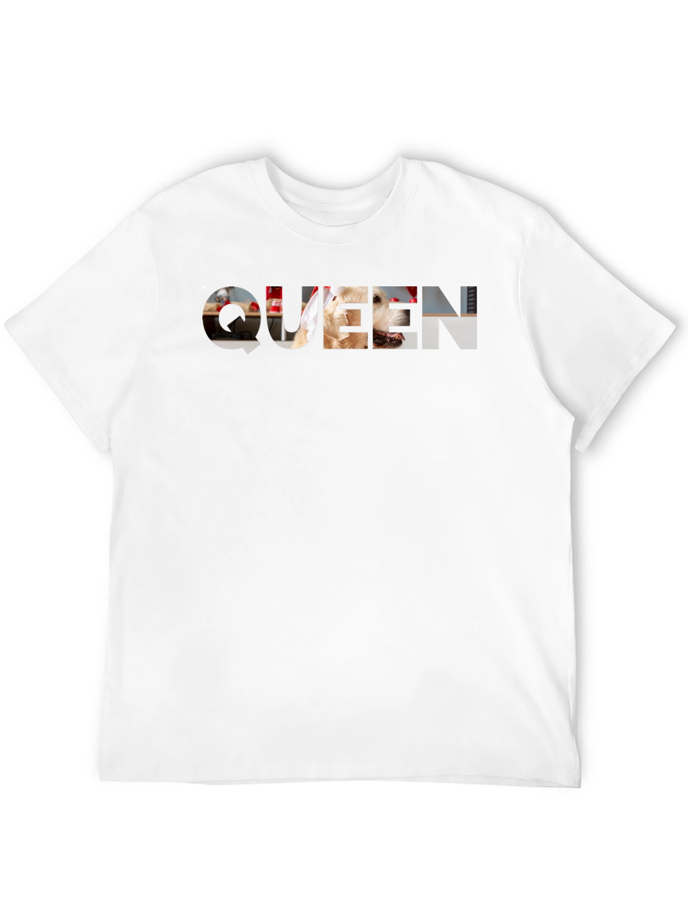 Queen Dog Graphic Tee - Black