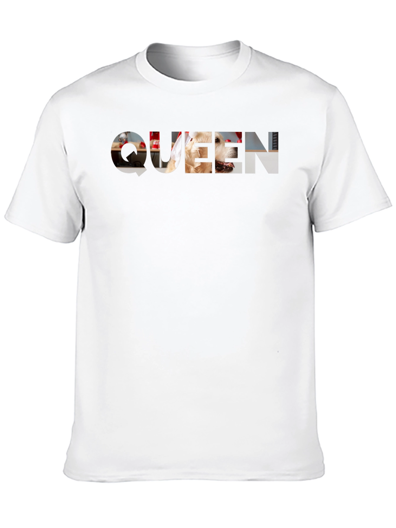 Queen Dog Graphic Tee - Black