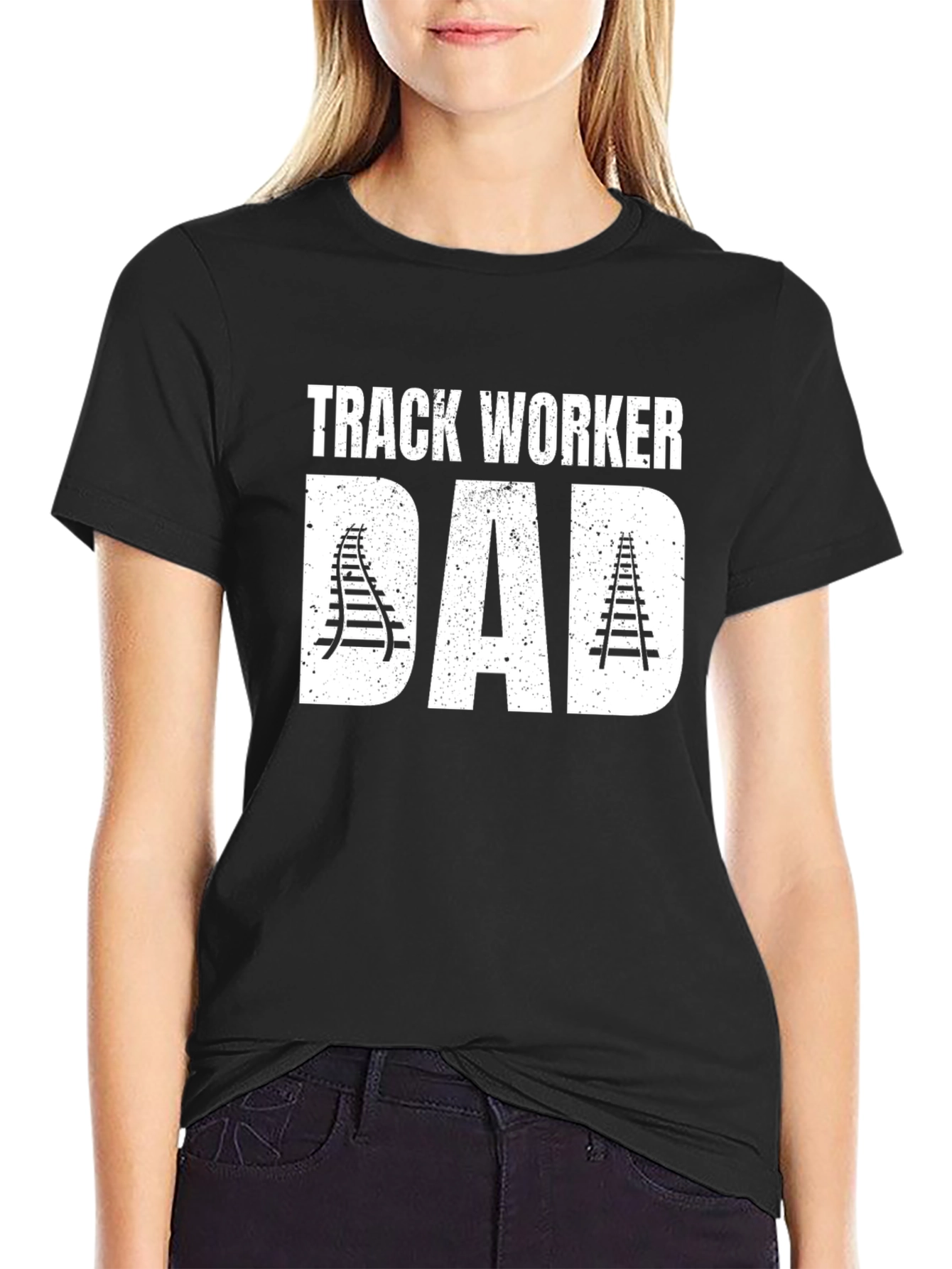 Track Worker Dad T-Shirt - Fathers Day Gift