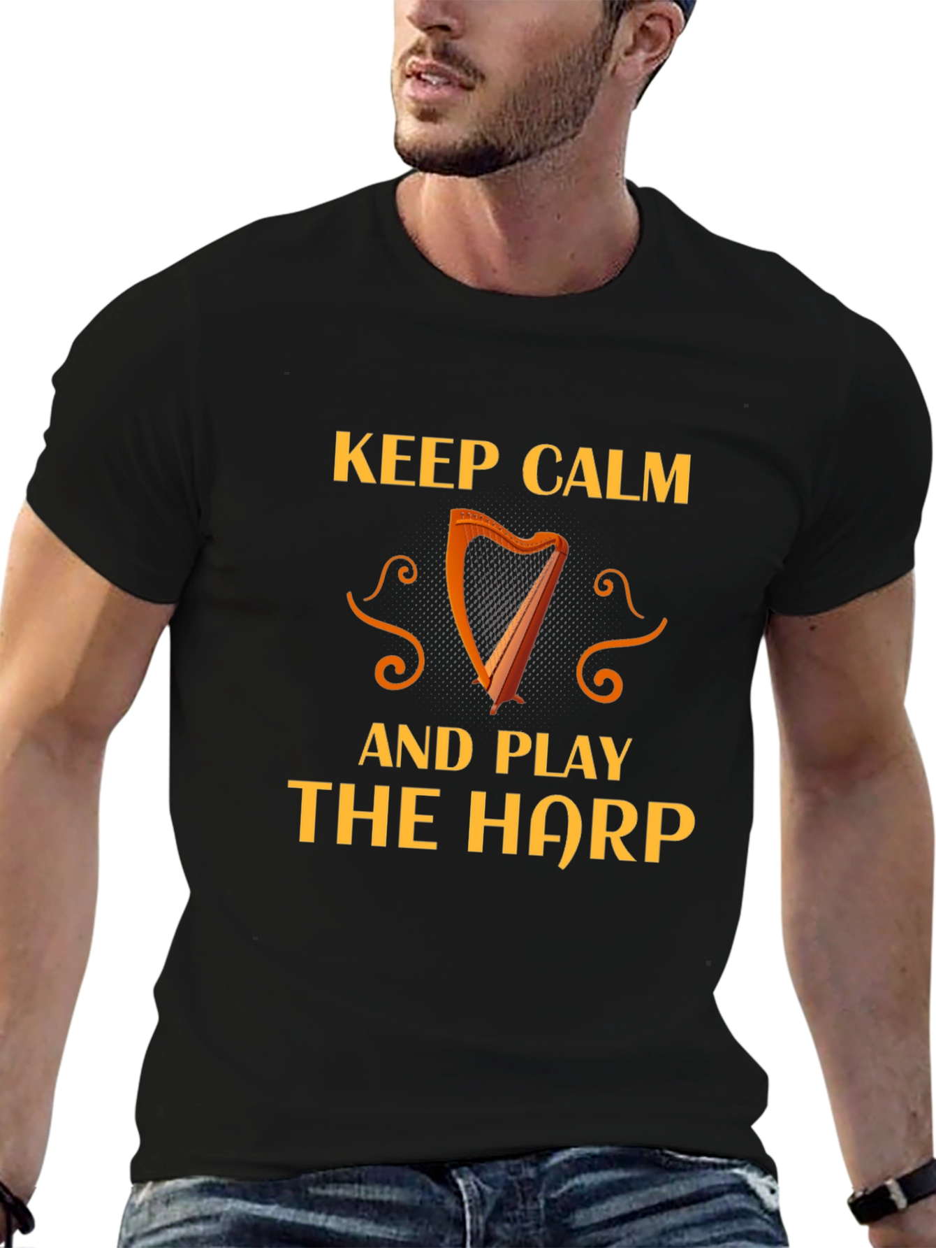 Keep Calm and Play The Harp T-Shirt