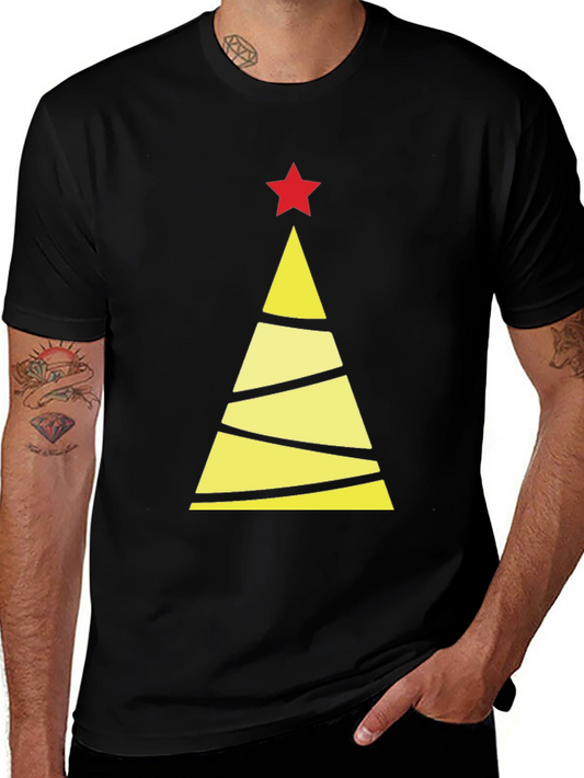 Festive Christmas Tree Graphic Tee - Holiday Style