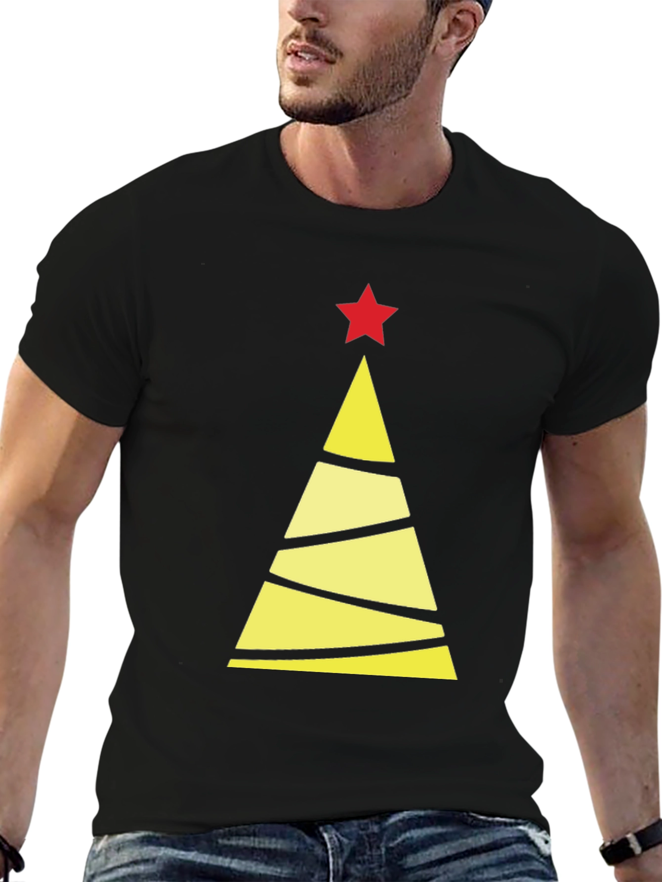 Festive Christmas Tree Graphic Tee - Holiday Style