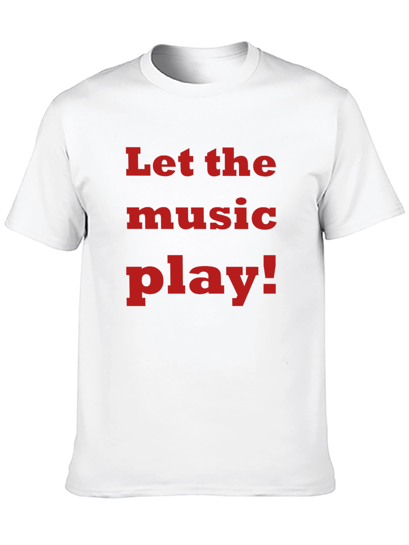 Let the Music Play! Black Graphic Tee