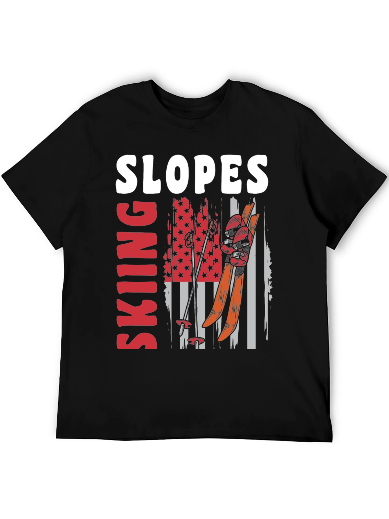 Skiing Slopes Graphic Tee