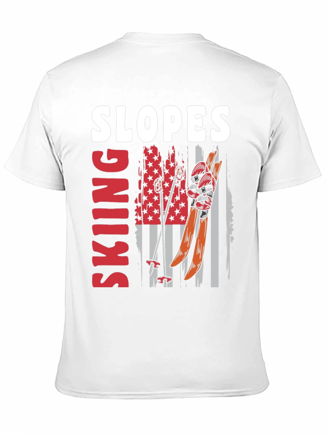 Skiing Slopes Graphic Tee