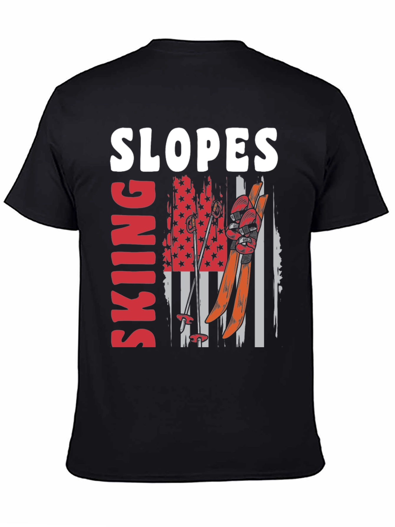 Skiing Slopes Graphic Tee