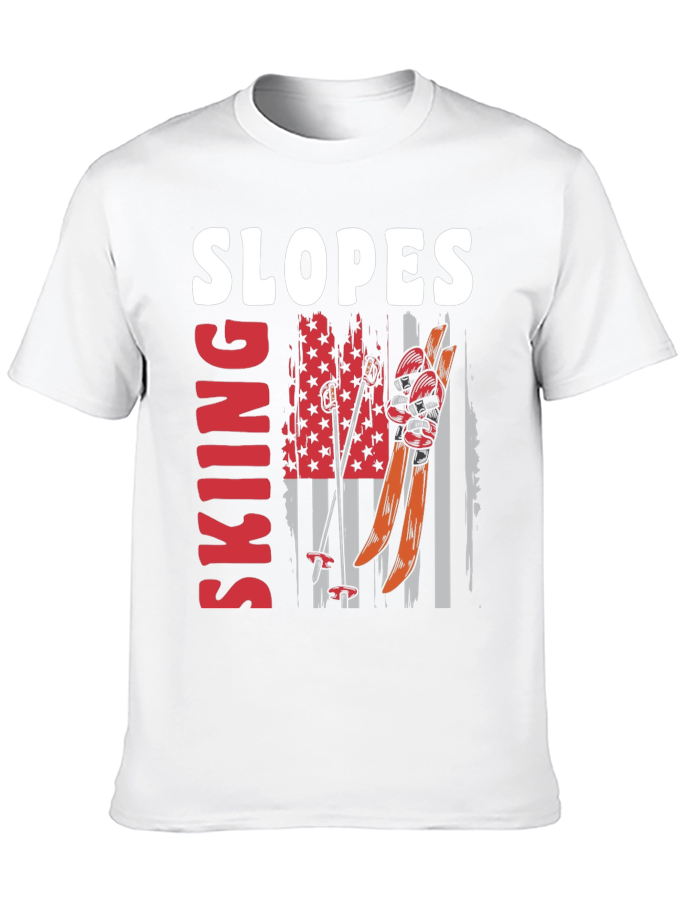 Skiing Slopes Graphic Tee
