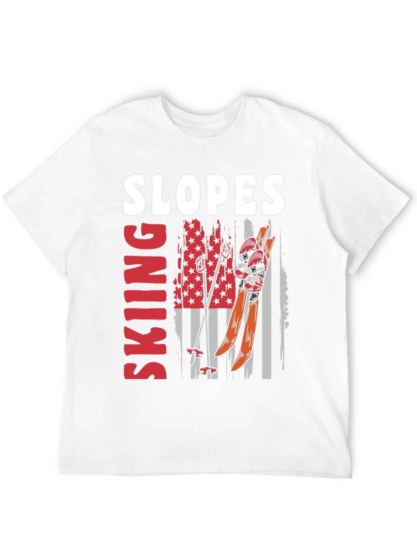 Skiing Slopes Graphic Tee