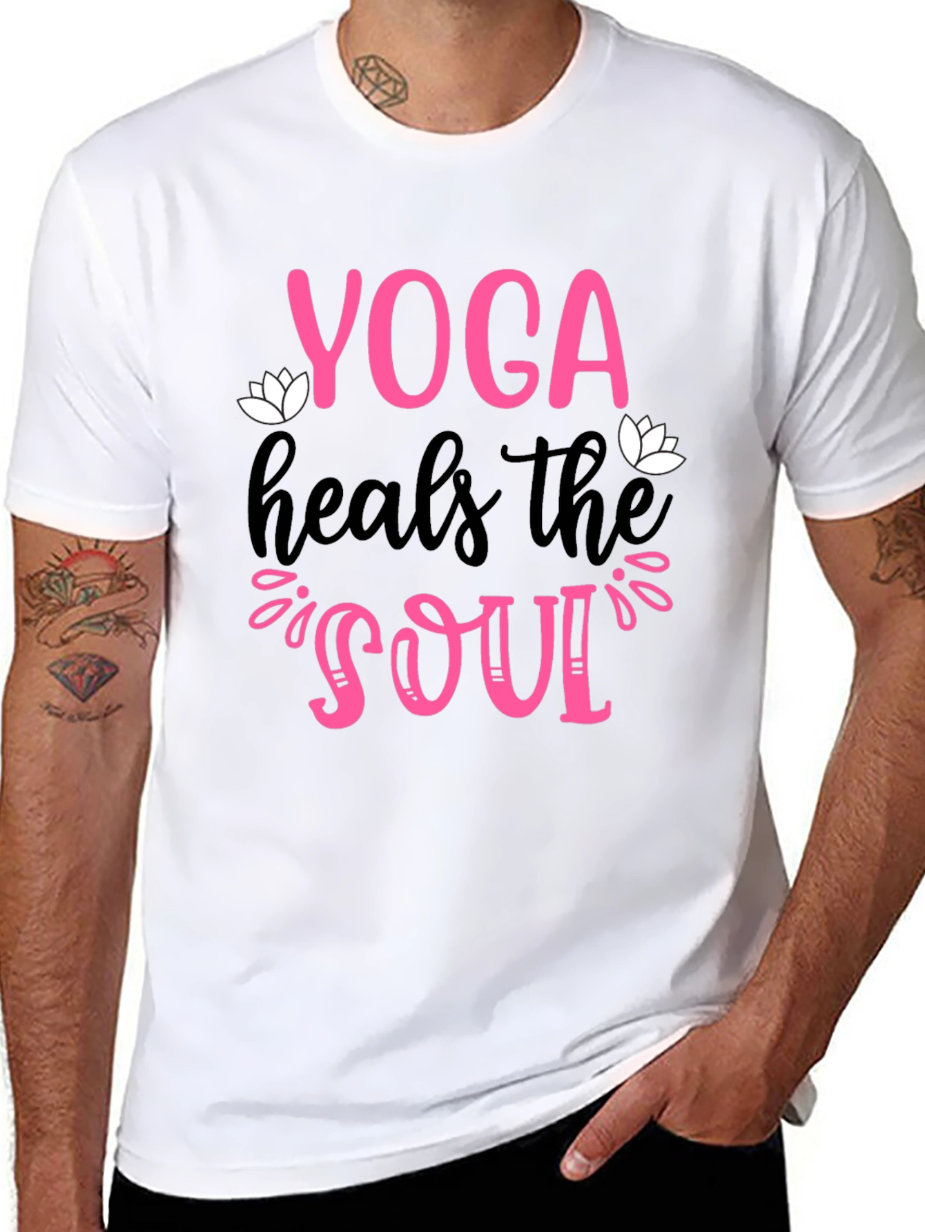 Yoga Heals the Soul Graphic T-Shirt