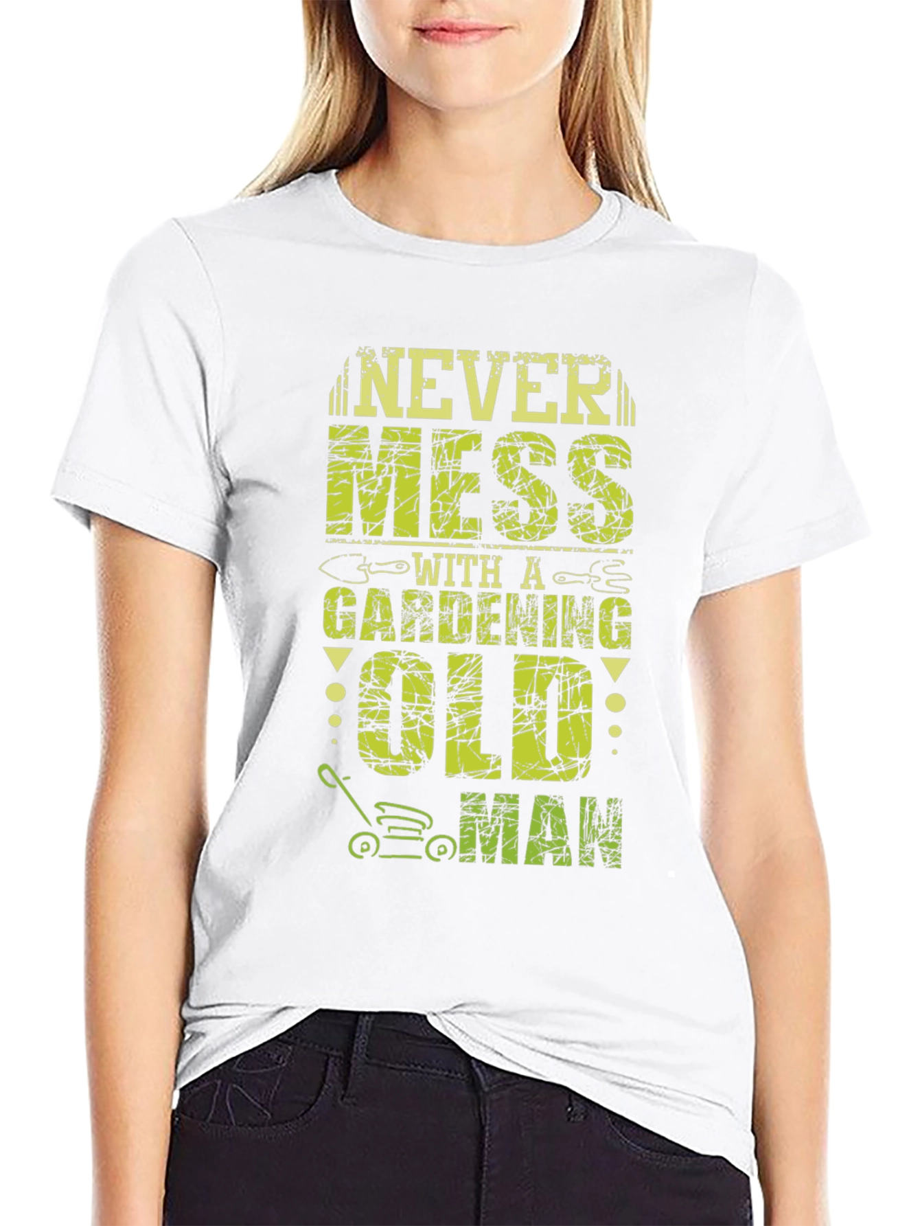 Never Mess Gardening Old Man T-Shirt