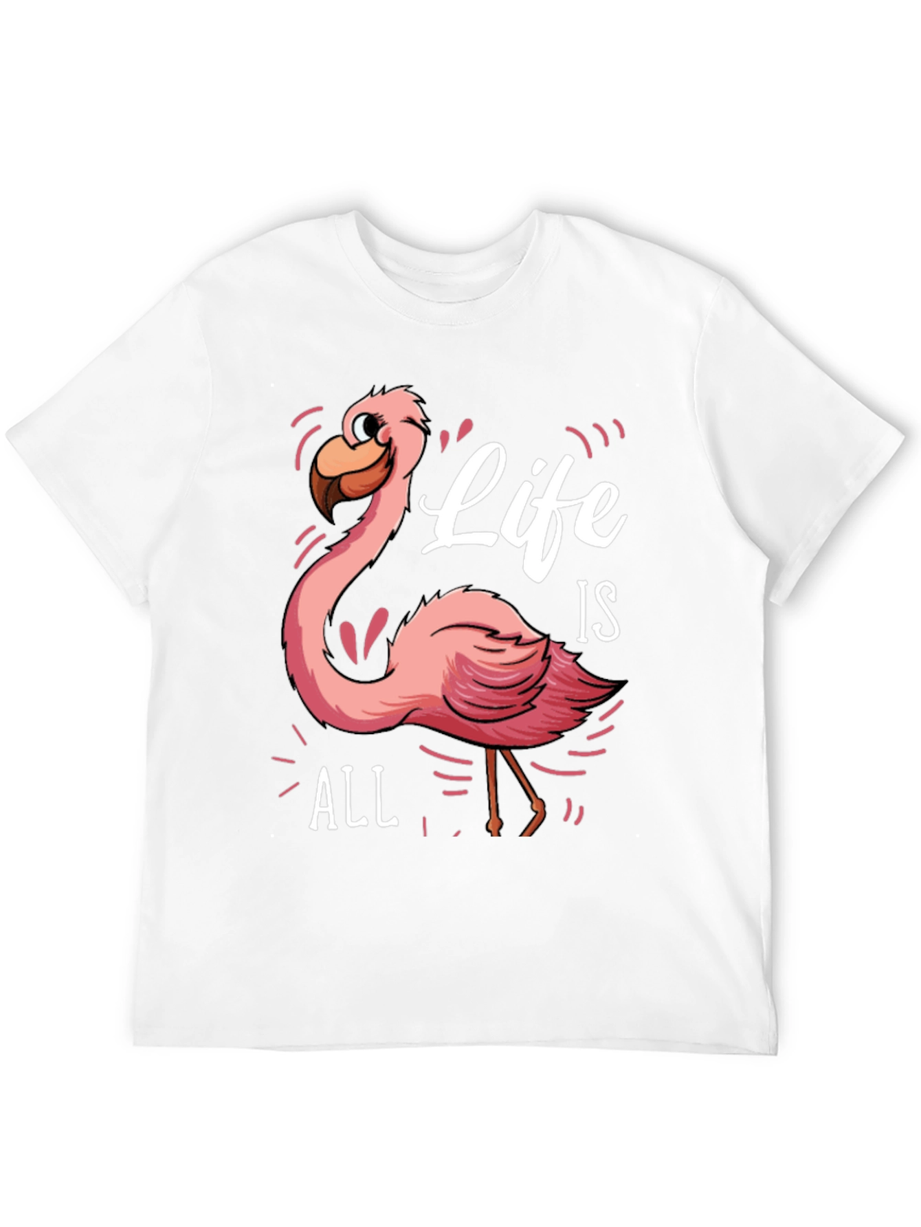 Life is All Flamingo Graphic Tee