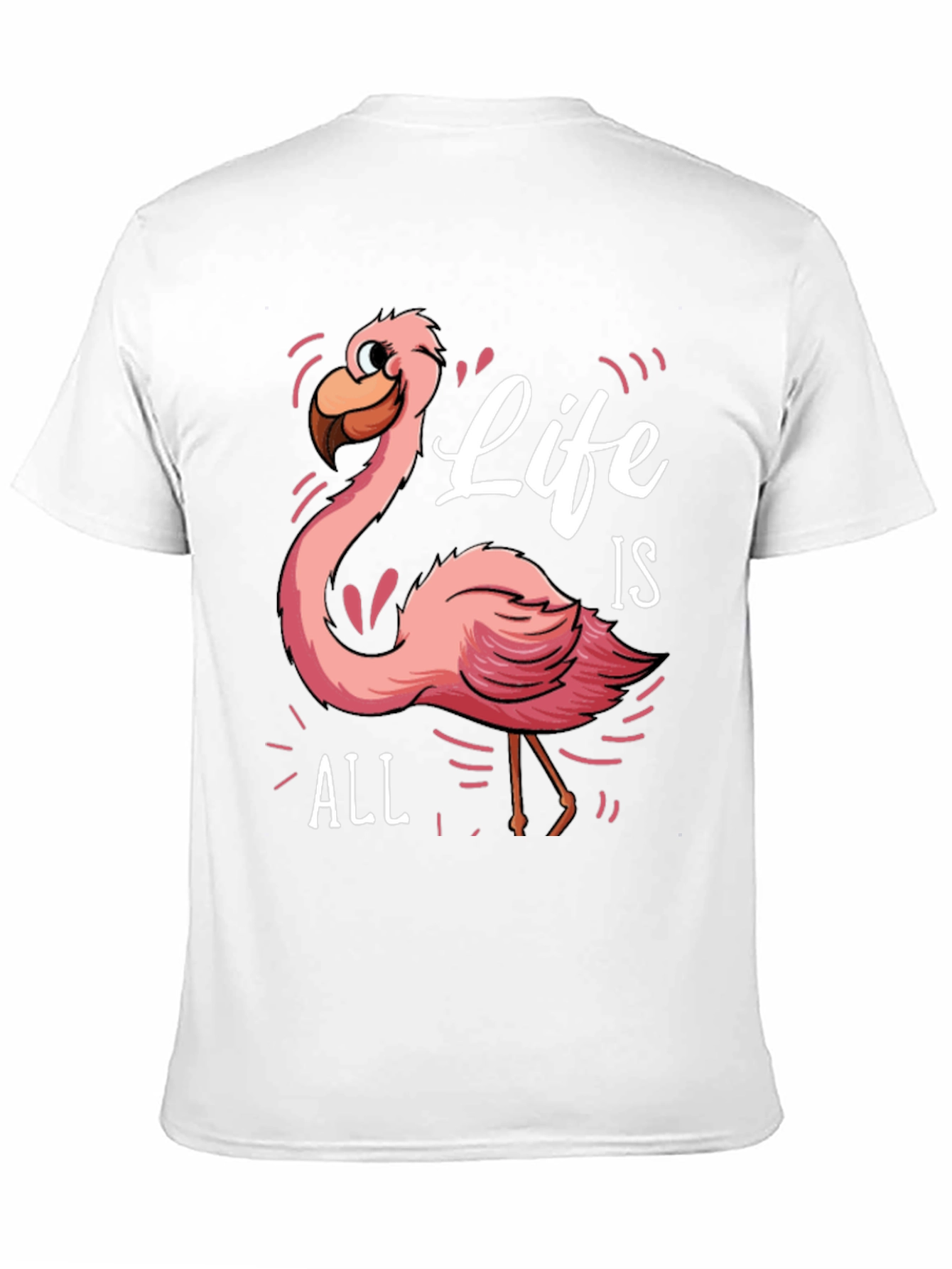 Life is All Flamingo Graphic Tee