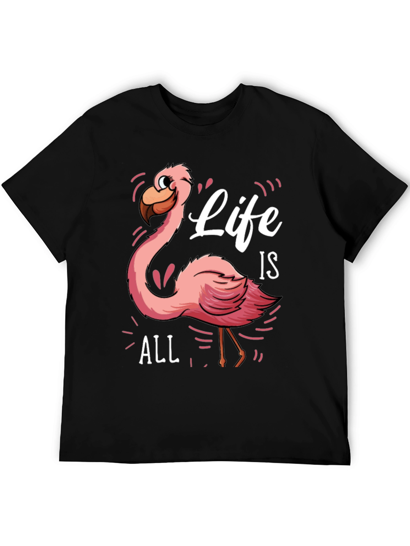 Life is All Flamingo Graphic Tee