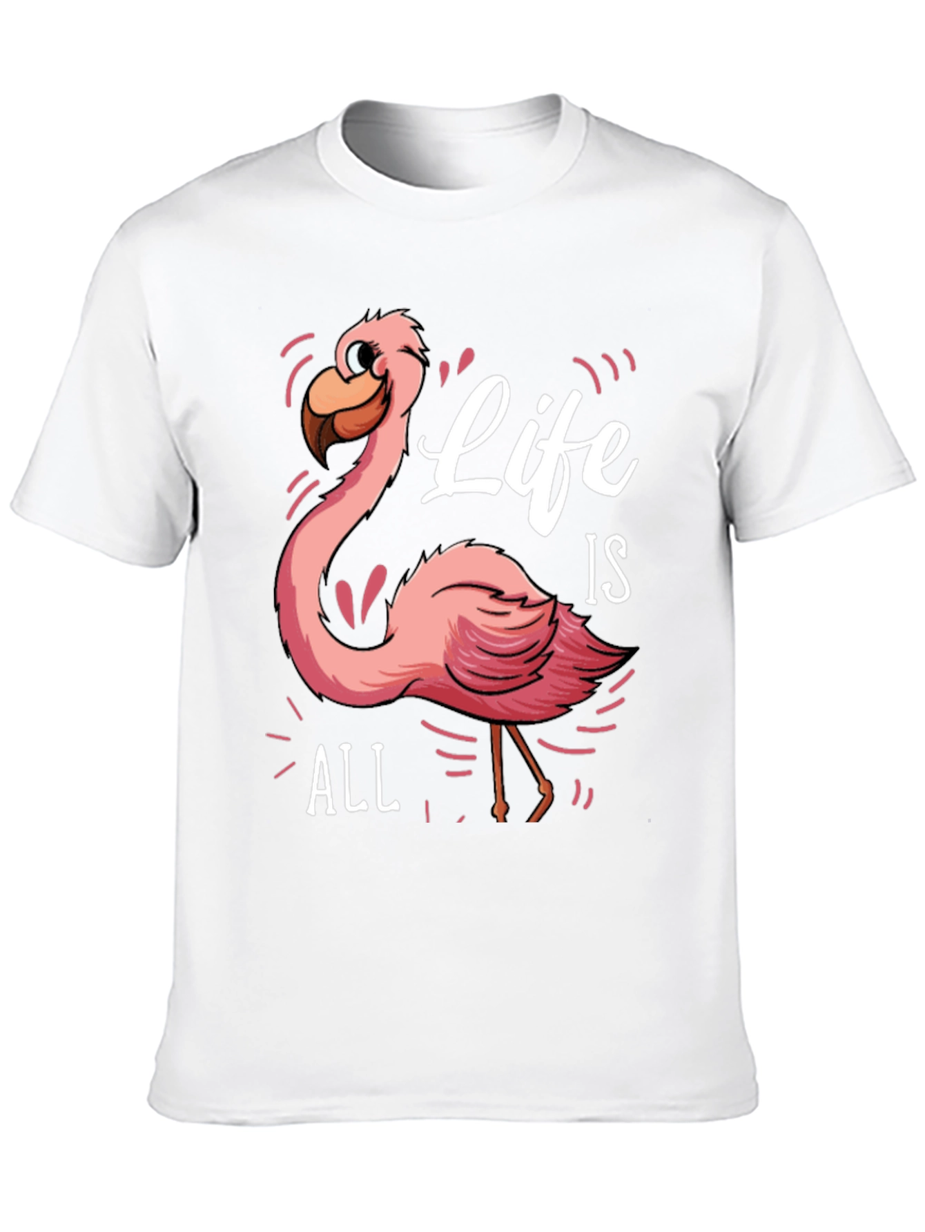 Life is All Flamingo Graphic Tee