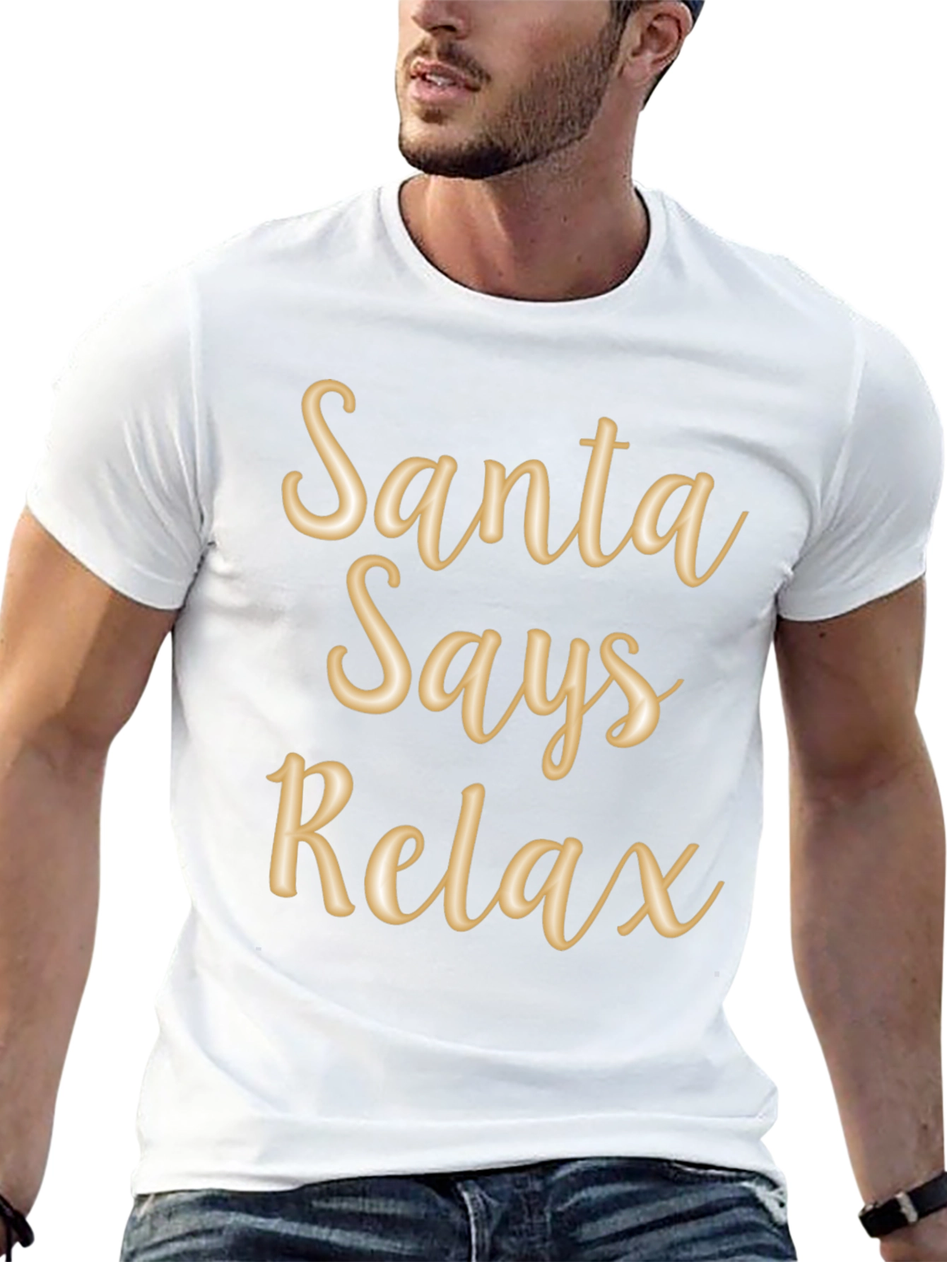 Santa Says Relax T-Shirt Holiday Tee