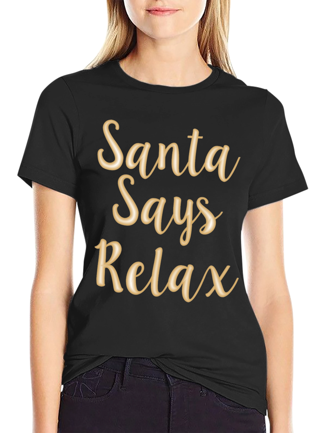 Santa Says Relax T-Shirt Holiday Tee