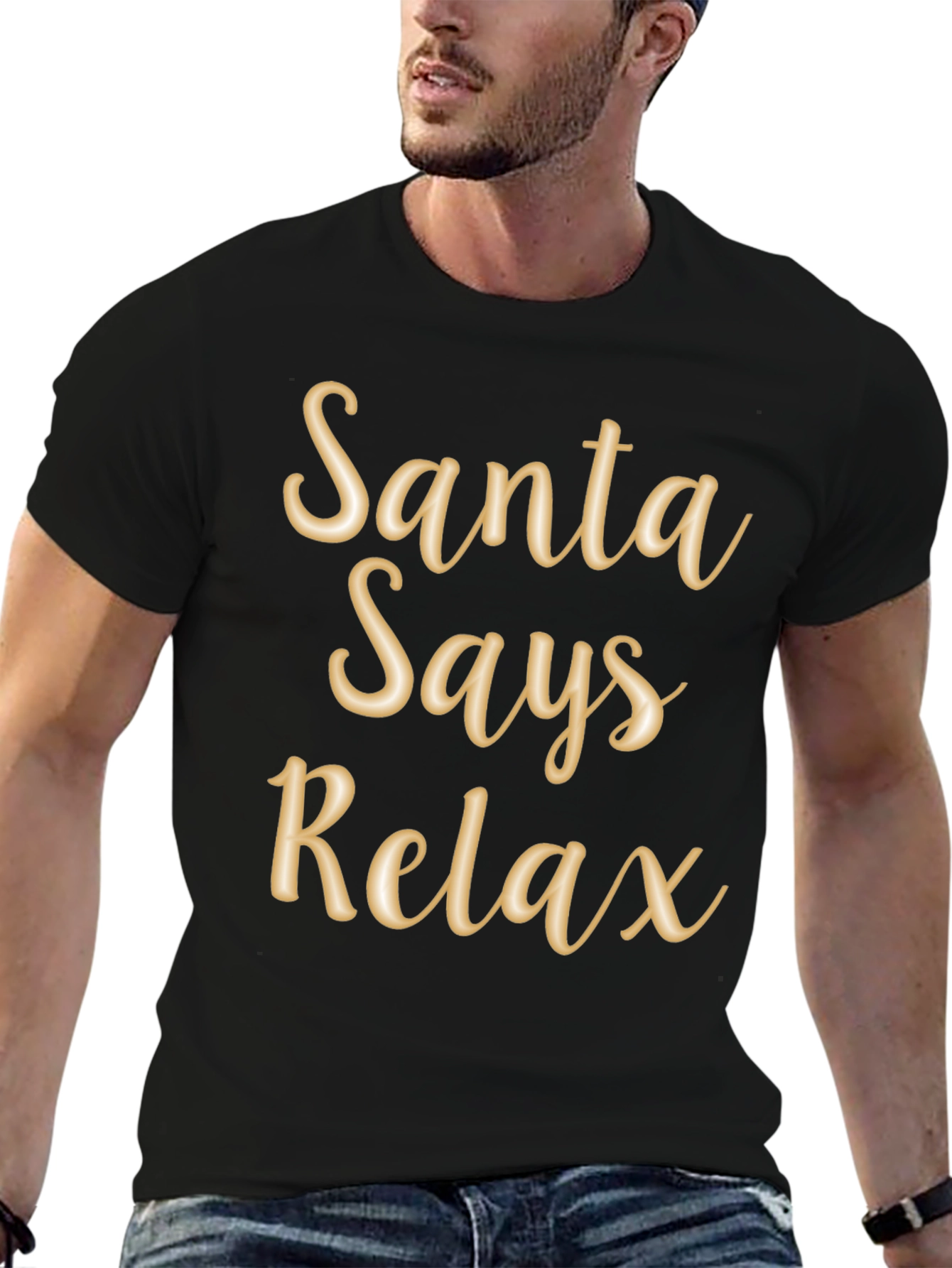 Santa Says Relax T-Shirt Holiday Tee