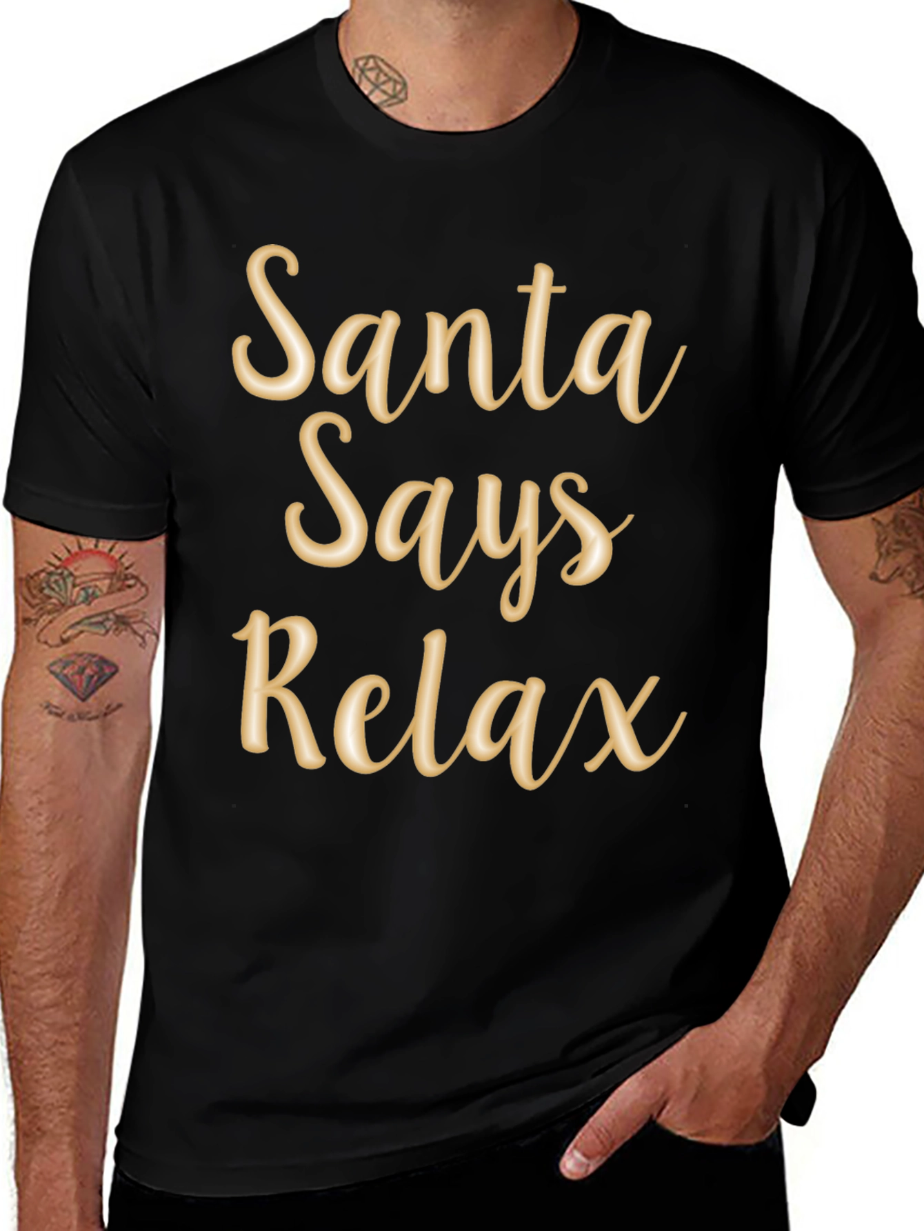 Santa Says Relax T-Shirt Holiday Tee