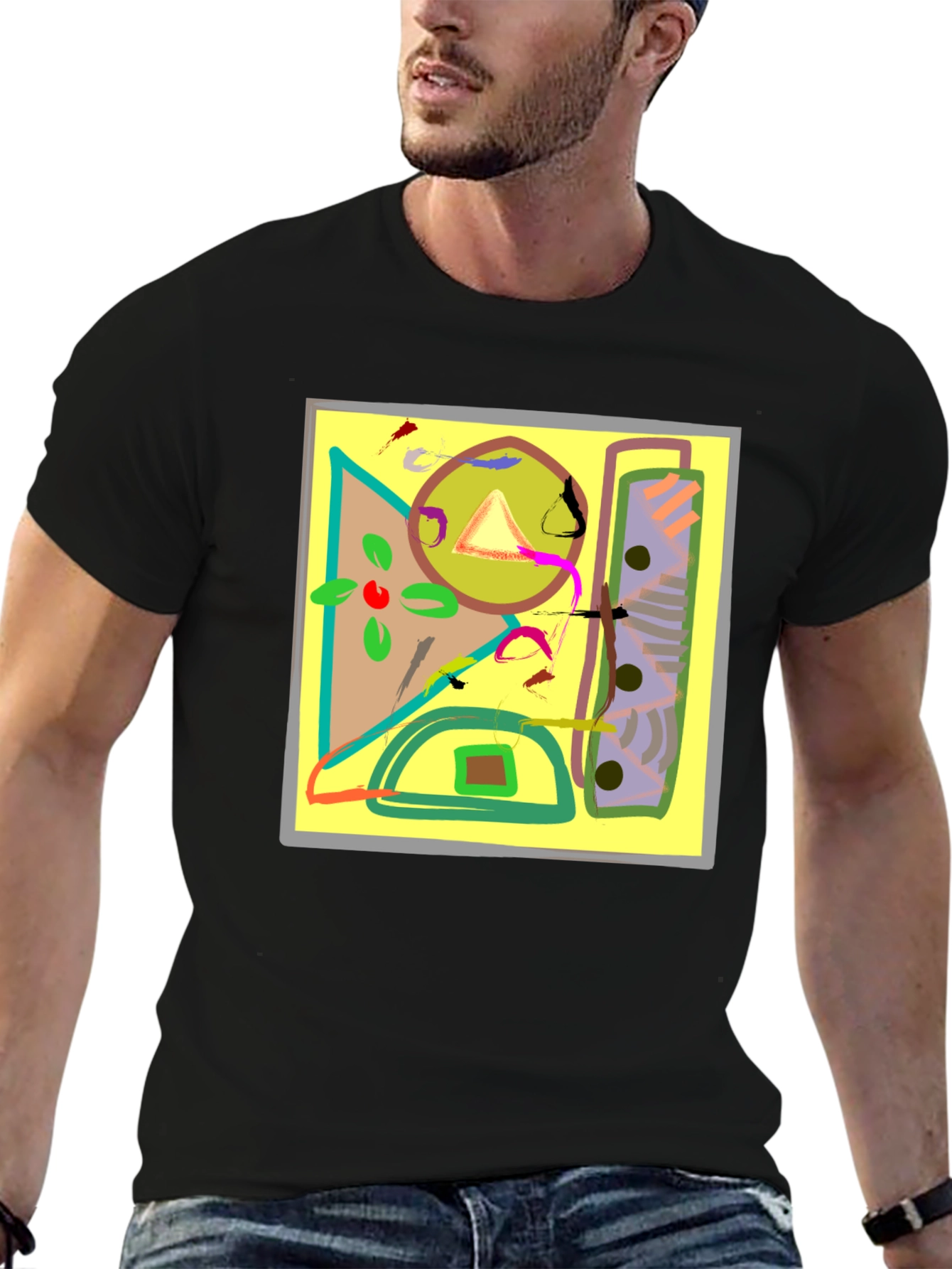 Abstract Art Graphic Tee - Unique Design