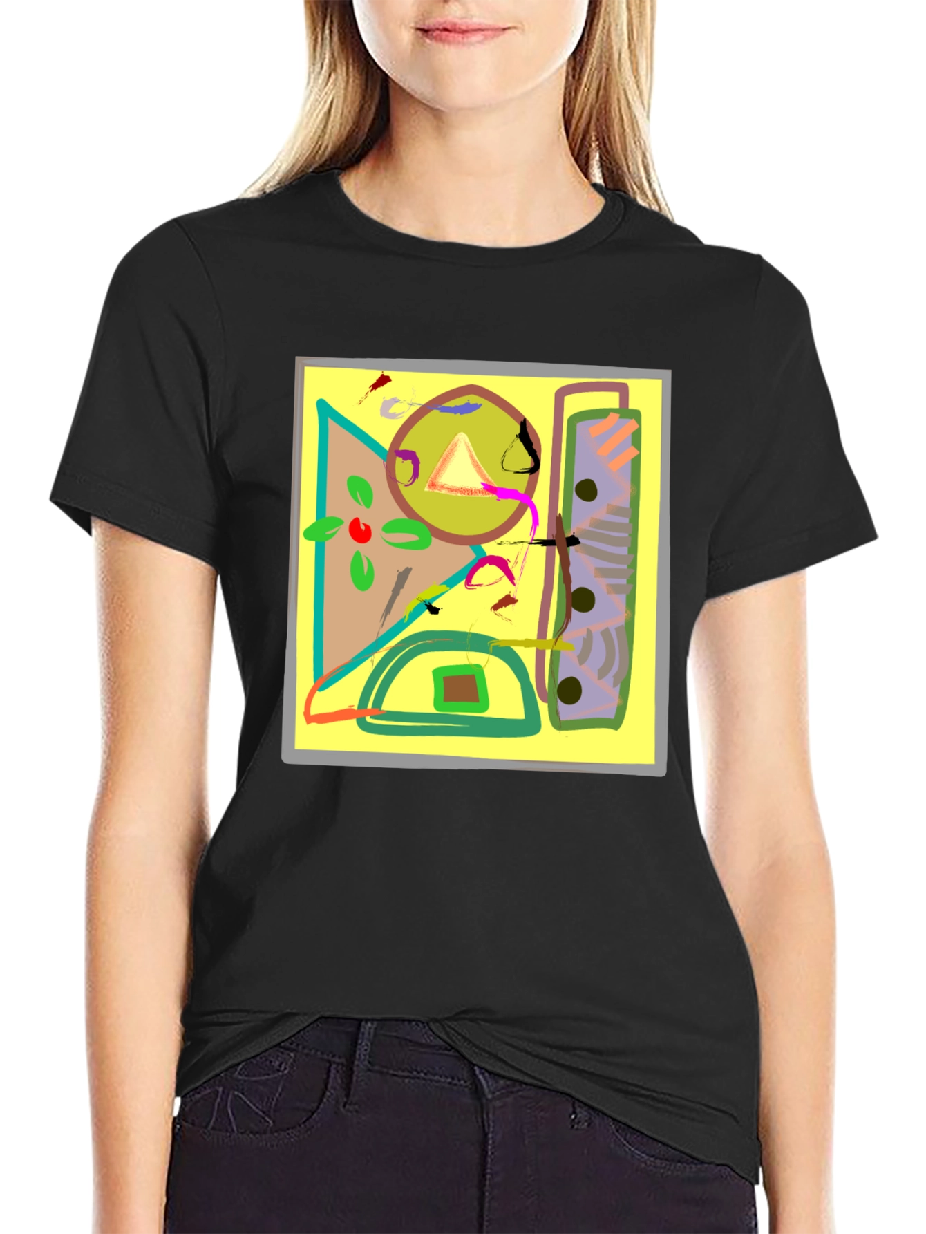 Abstract Art Graphic Tee - Unique Design