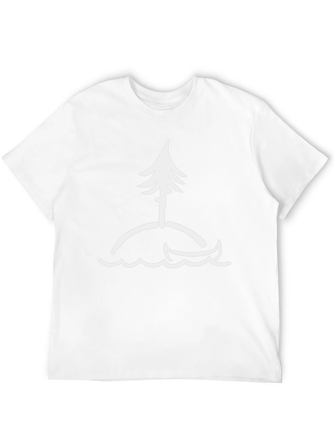 Island Adventure T-Shirt - Canoe & Pine Tree Design