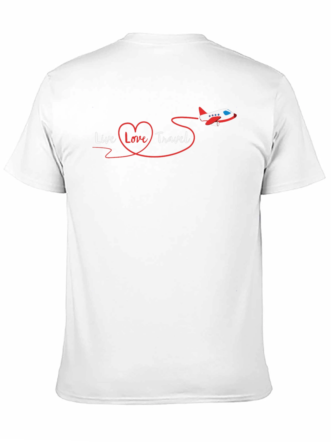 Live Love Travel Graphic Tee - Black Cotton Shirt