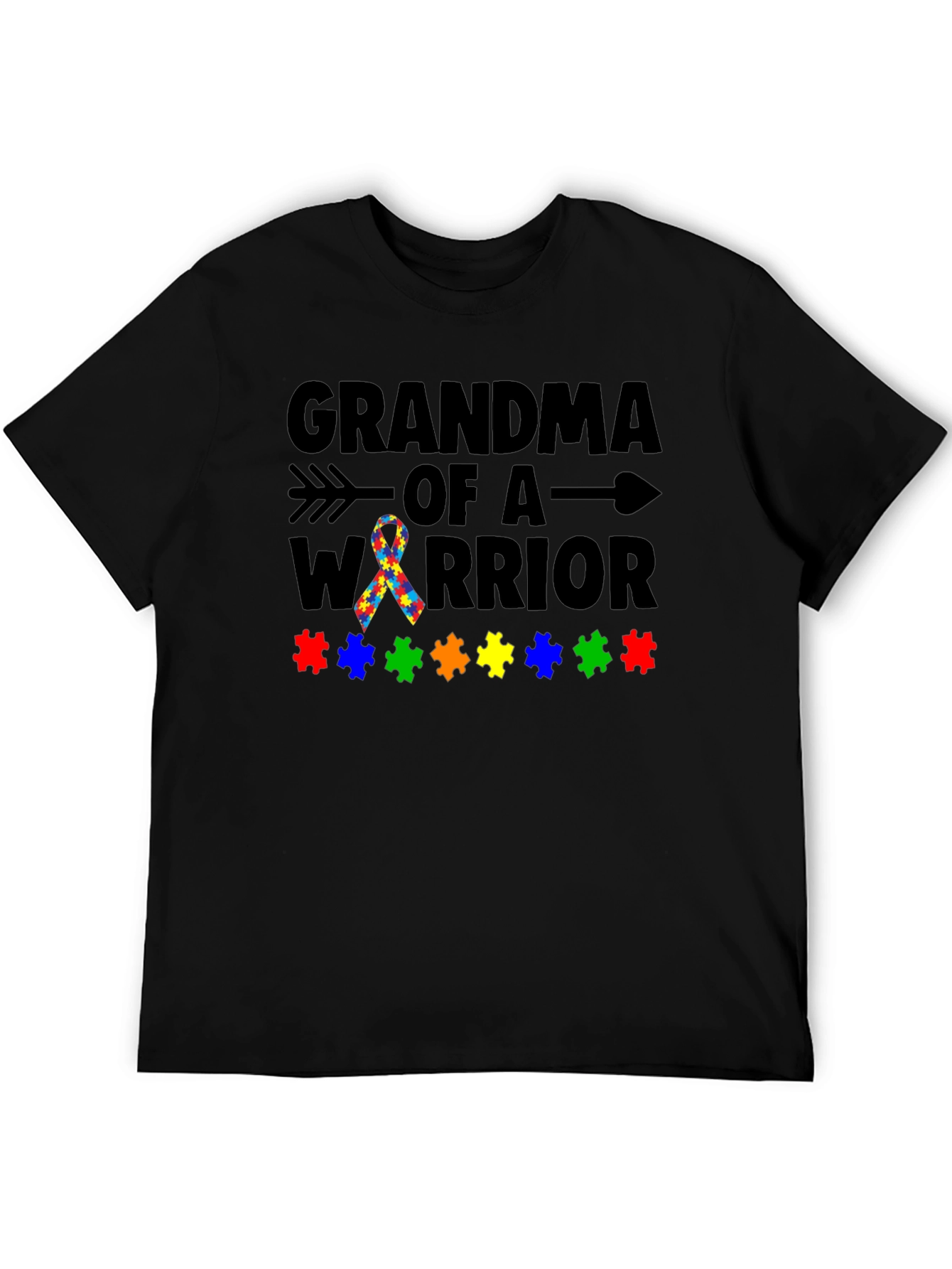 Grandma of a Warrior Autism Awareness T-Shirt