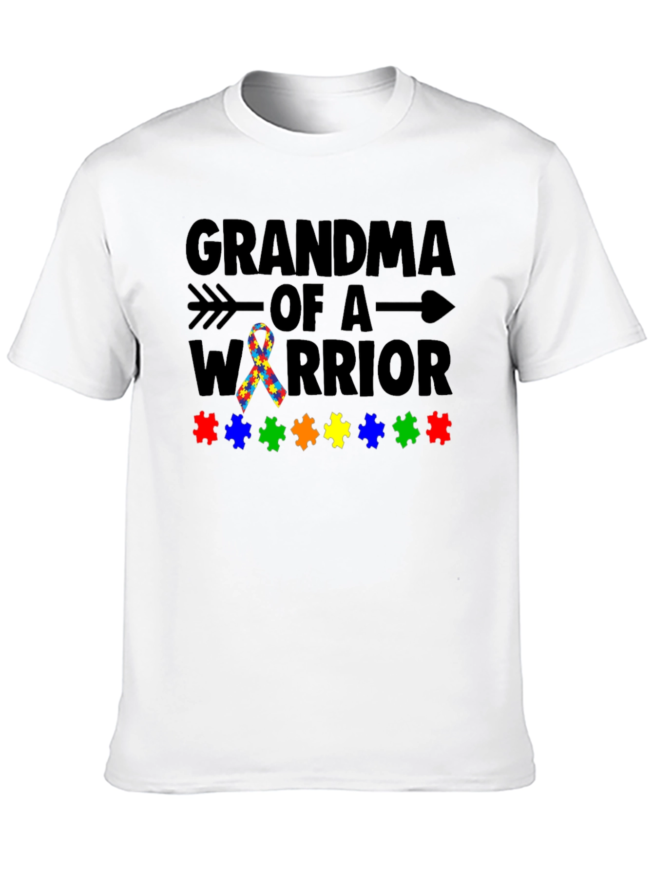 Grandma of a Warrior Autism Awareness T-Shirt