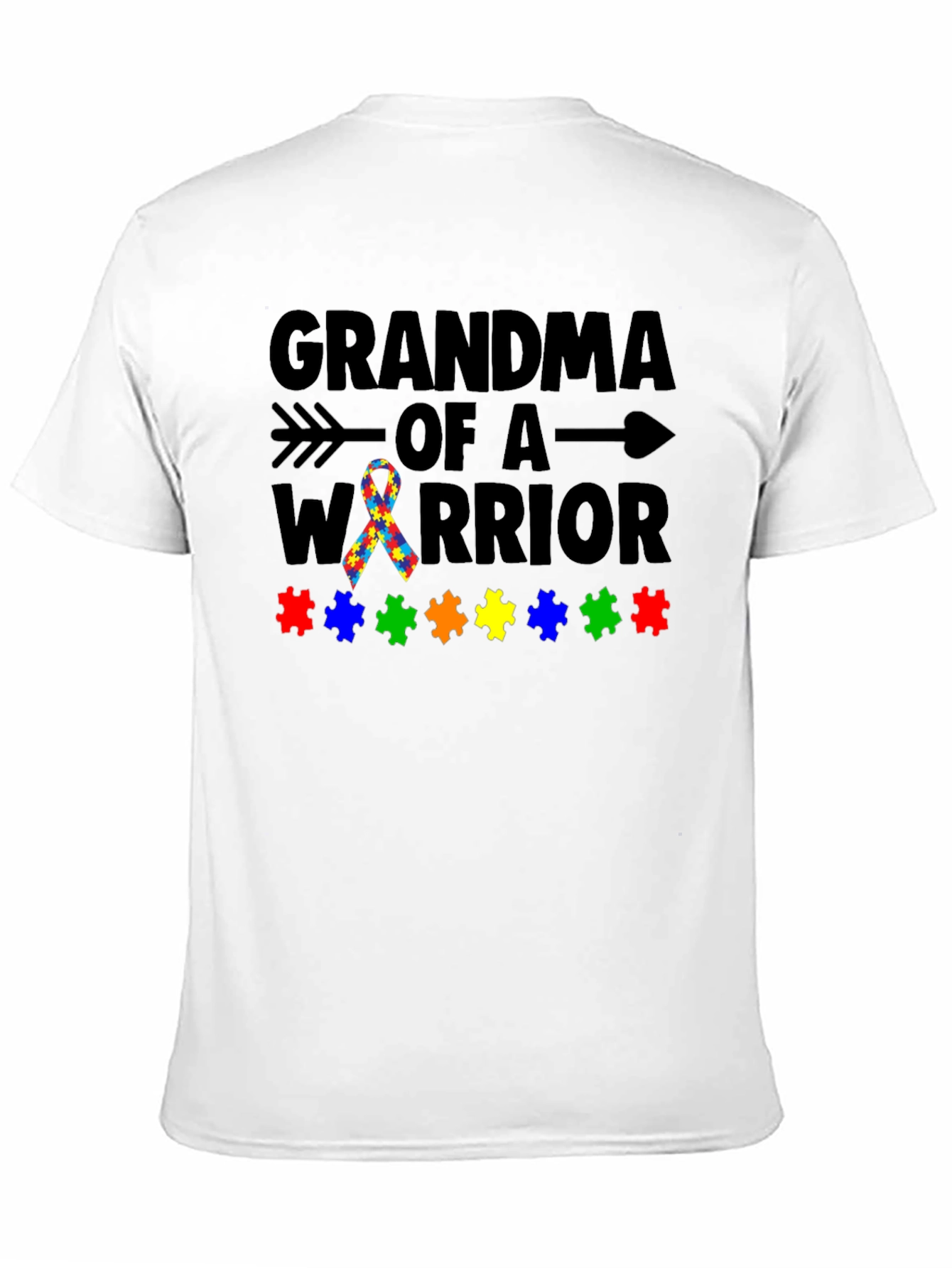 Grandma of a Warrior Autism Awareness T-Shirt