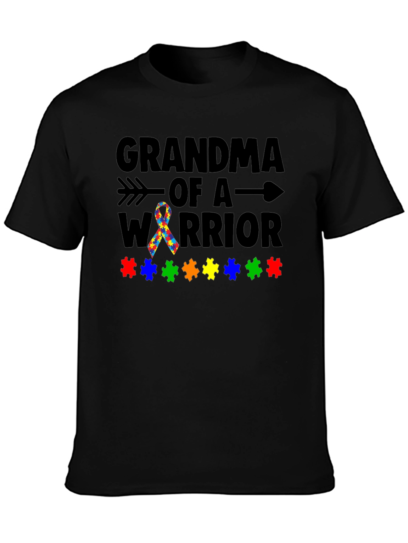 Grandma of a Warrior Autism Awareness T-Shirt