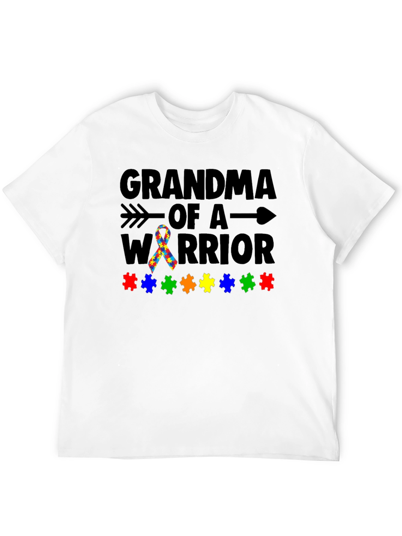 Grandma of a Warrior Autism Awareness T-Shirt