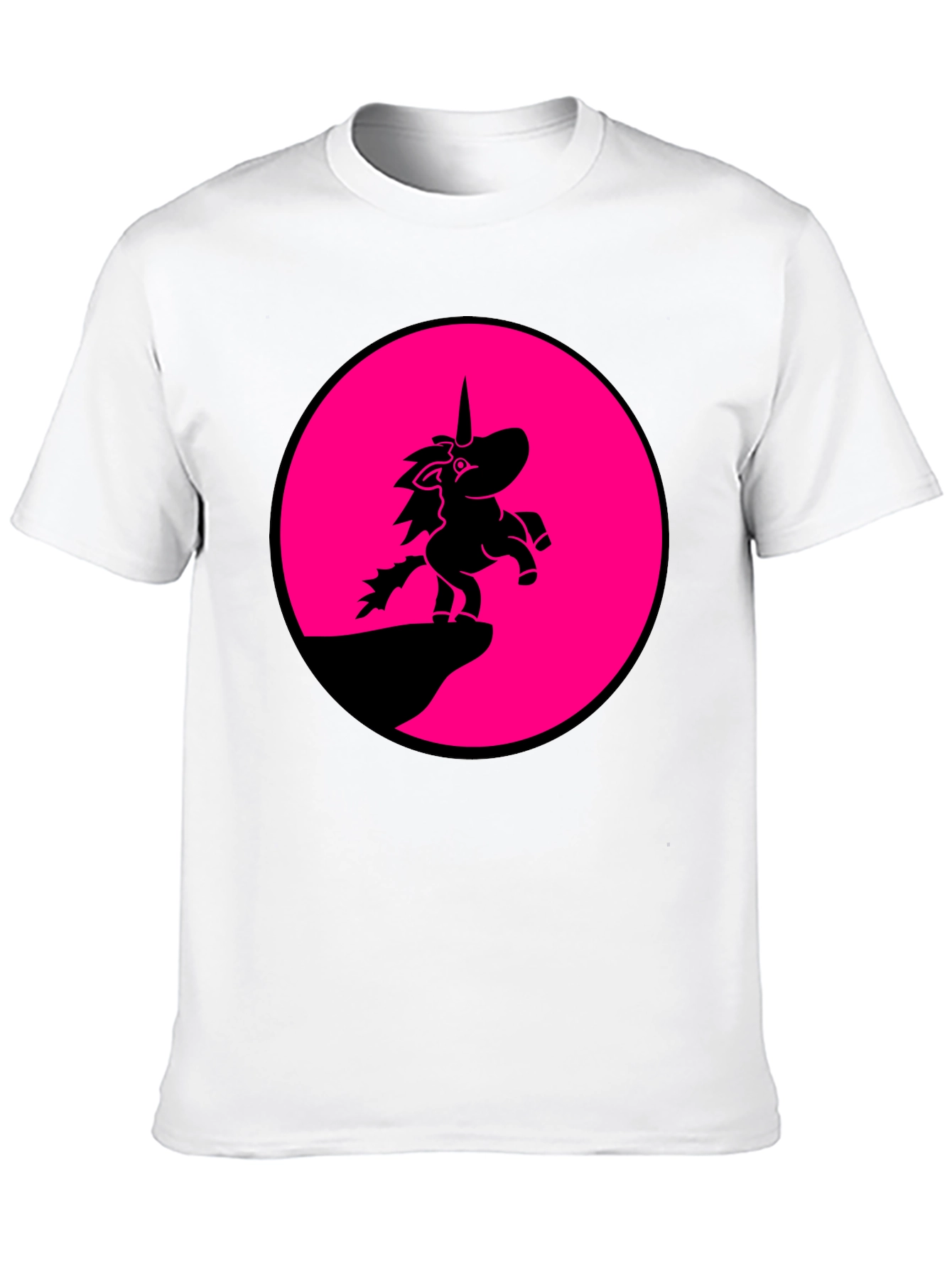 Unicorn Silhouette T-Shirt - Black