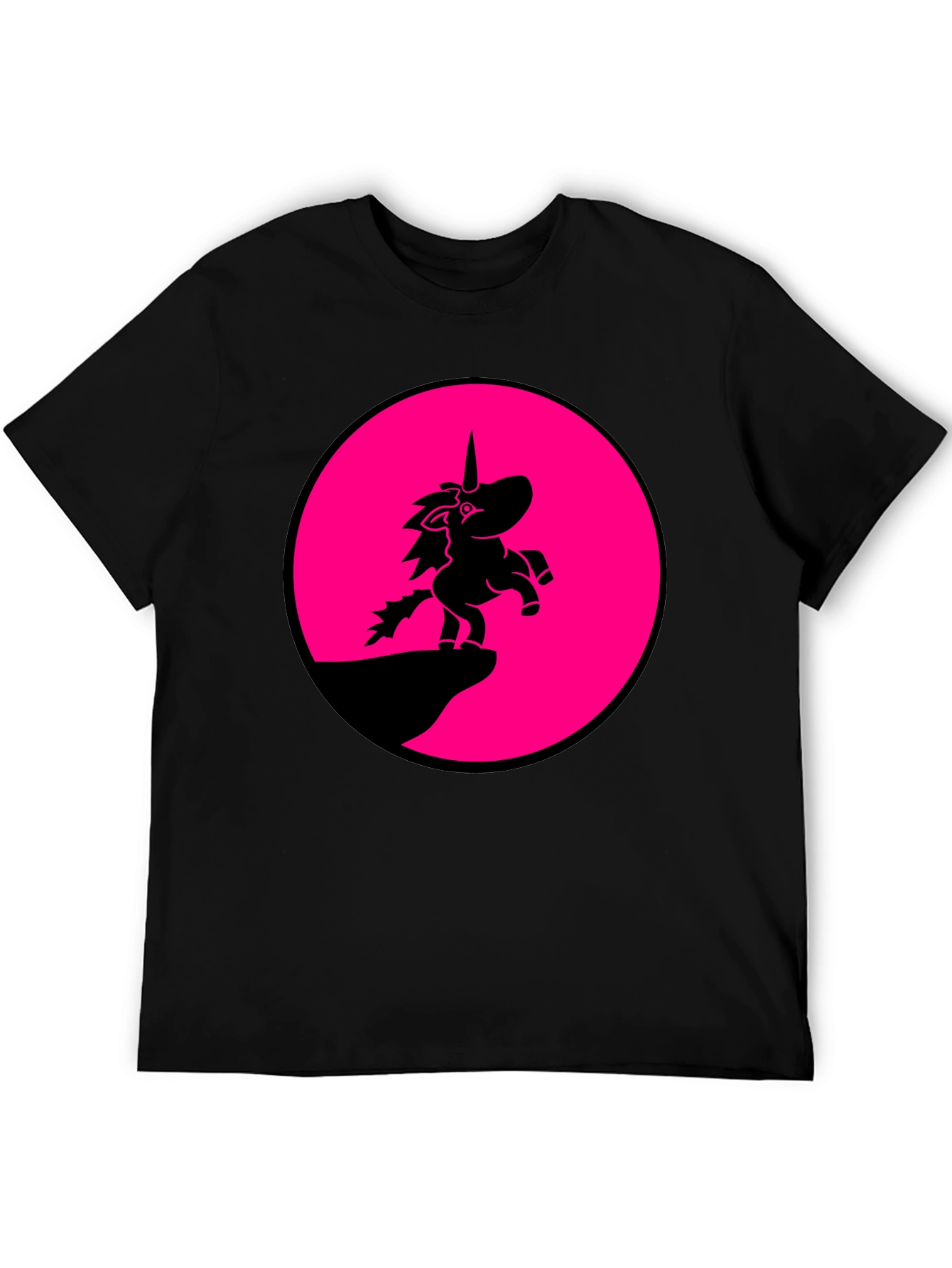 Unicorn Silhouette T-Shirt - Black