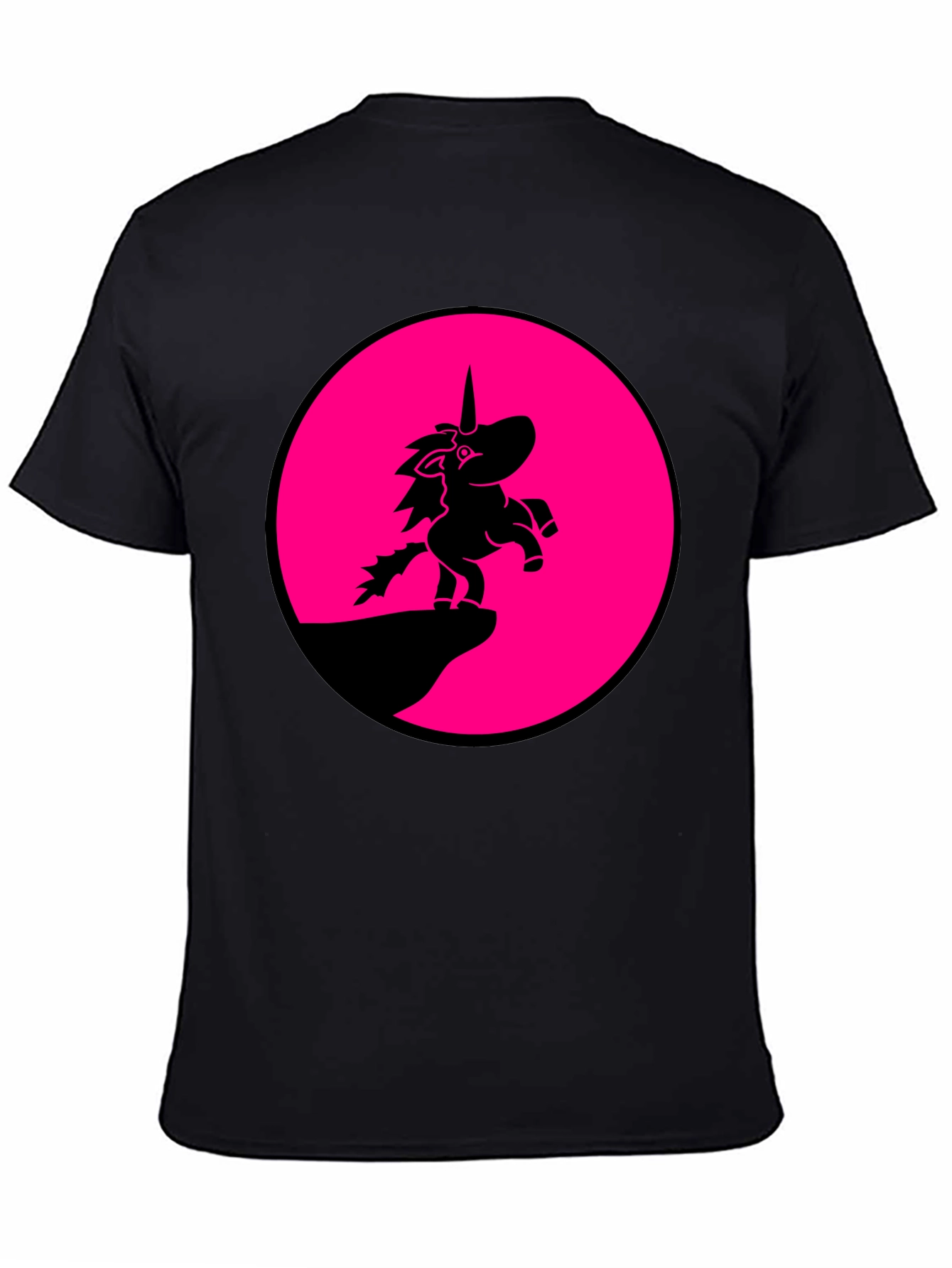 Unicorn Silhouette T-Shirt - Black