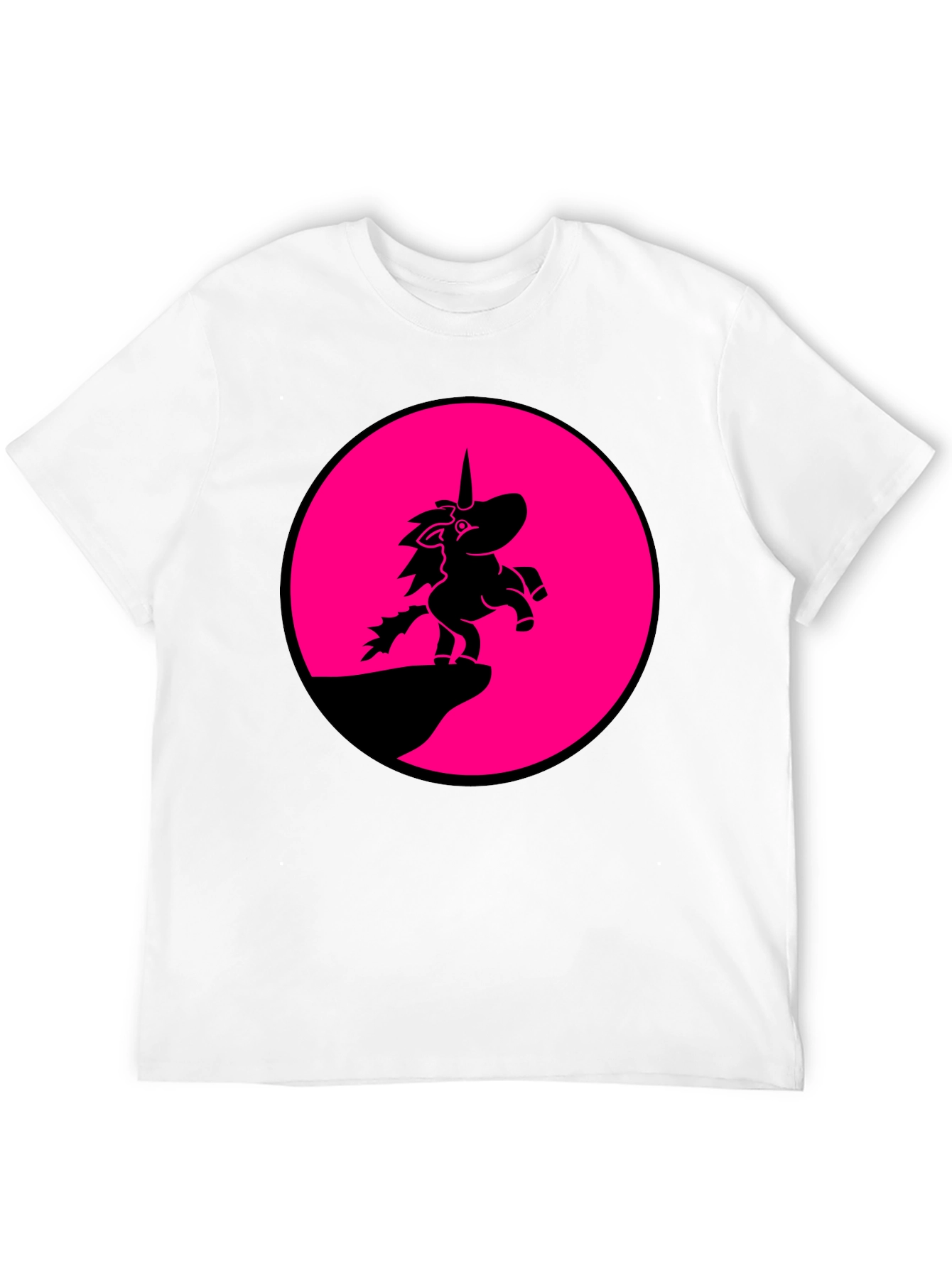 Unicorn Silhouette T-Shirt - Black
