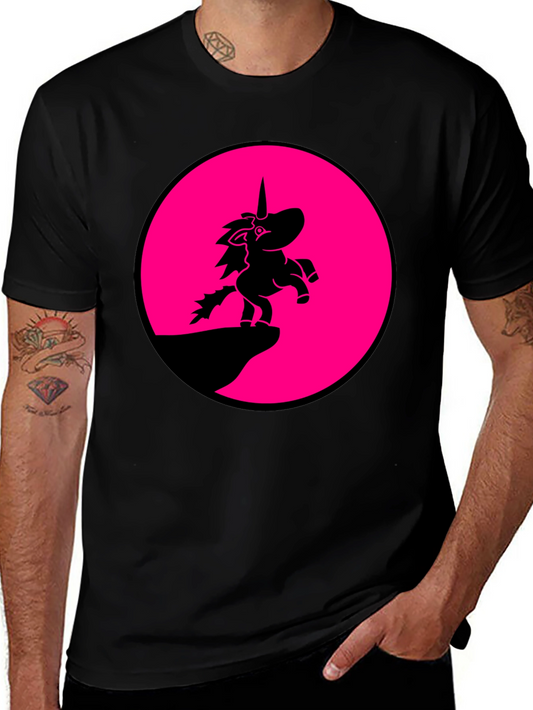 Unicorn Silhouette T-Shirt - Black