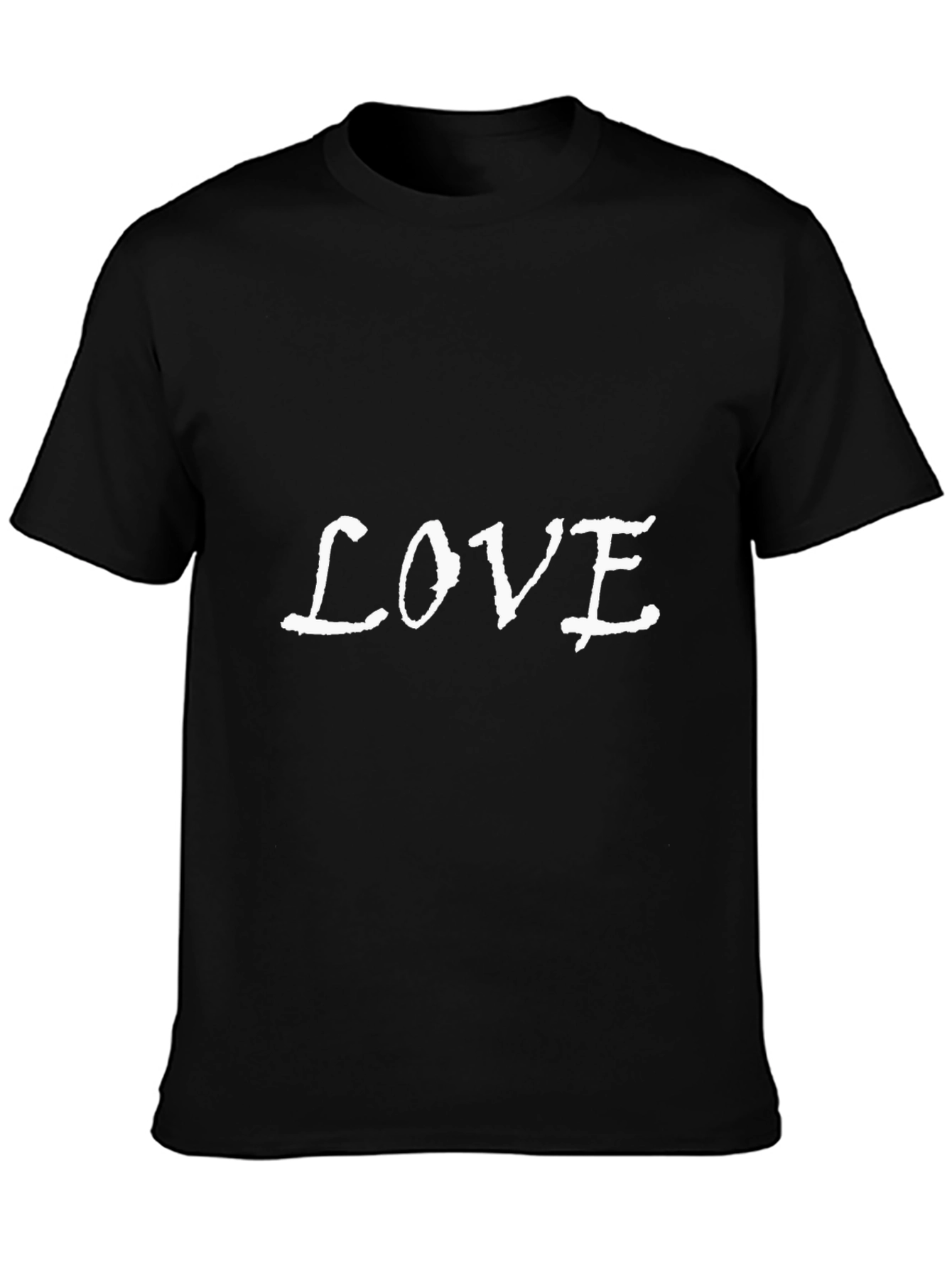 Love Graphic Black Crew Neck T-Shirt