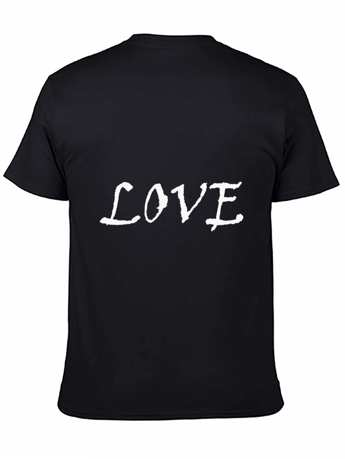 Love Graphic Black Crew Neck T-Shirt