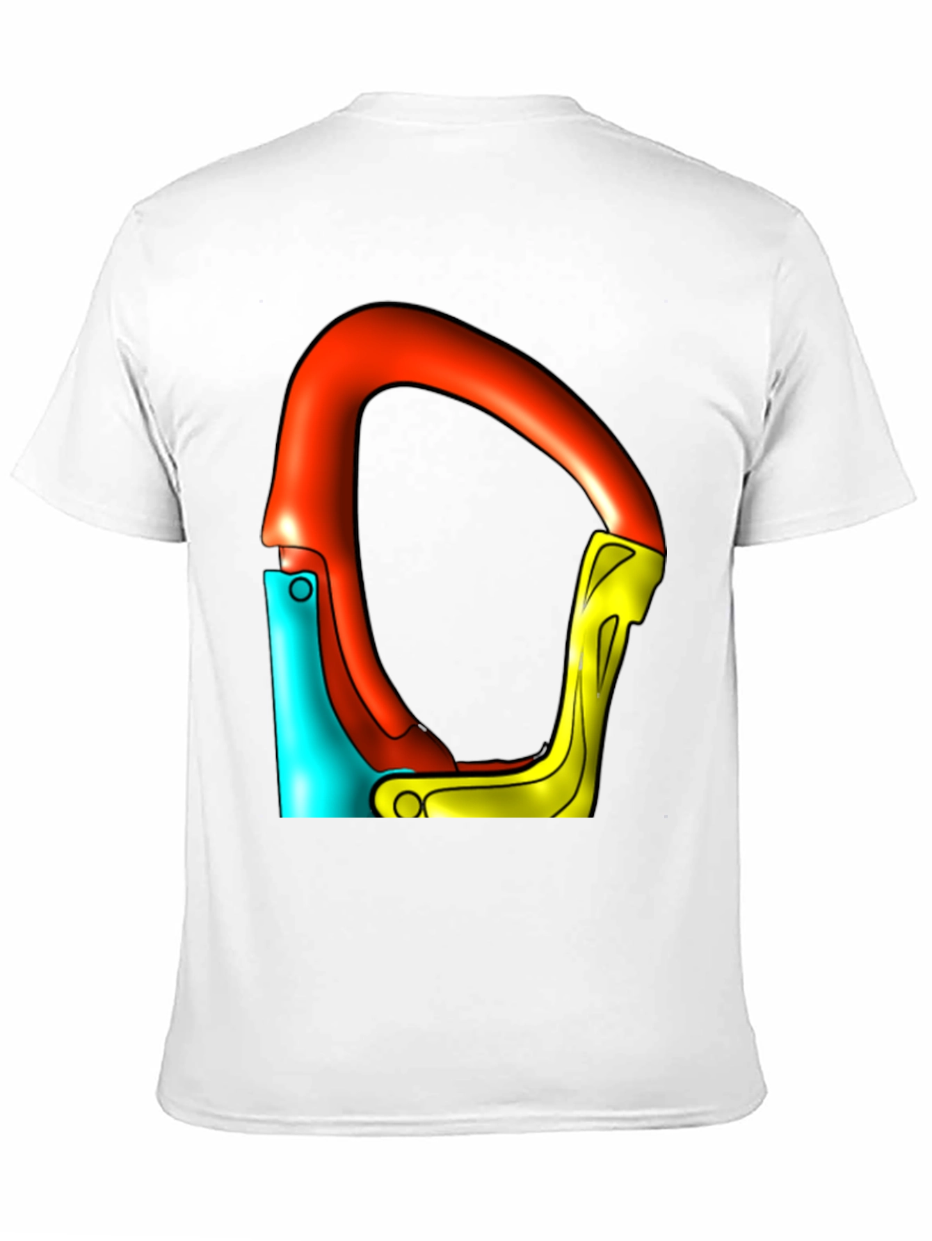Colorful Carabiner Black T-Shirt