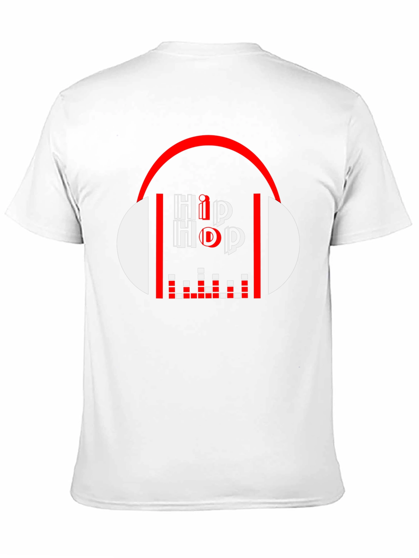 Hip Hop Graphic Tee - Black Cotton Blend