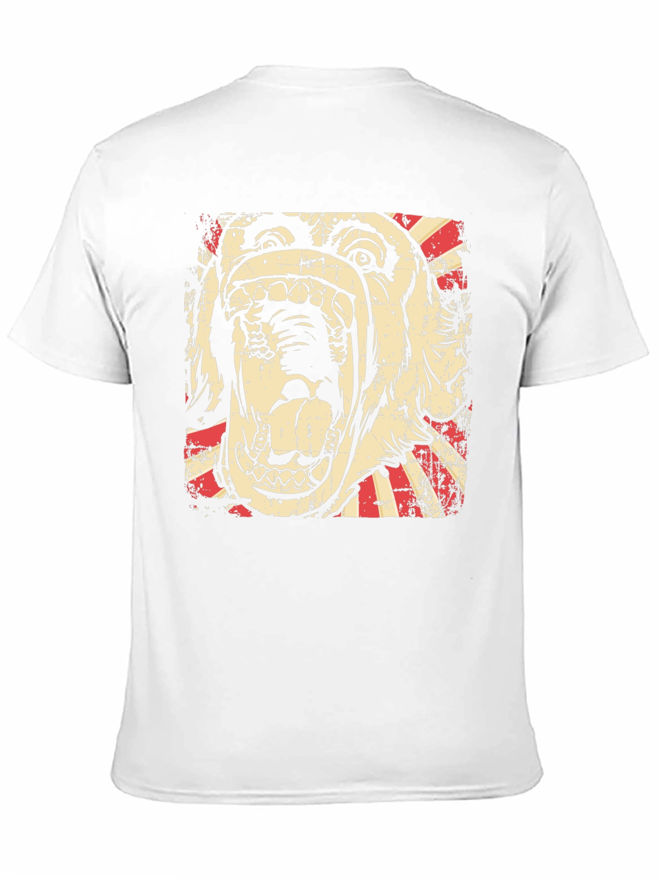 Graphic Tee - Bulldog Scream Design - Black