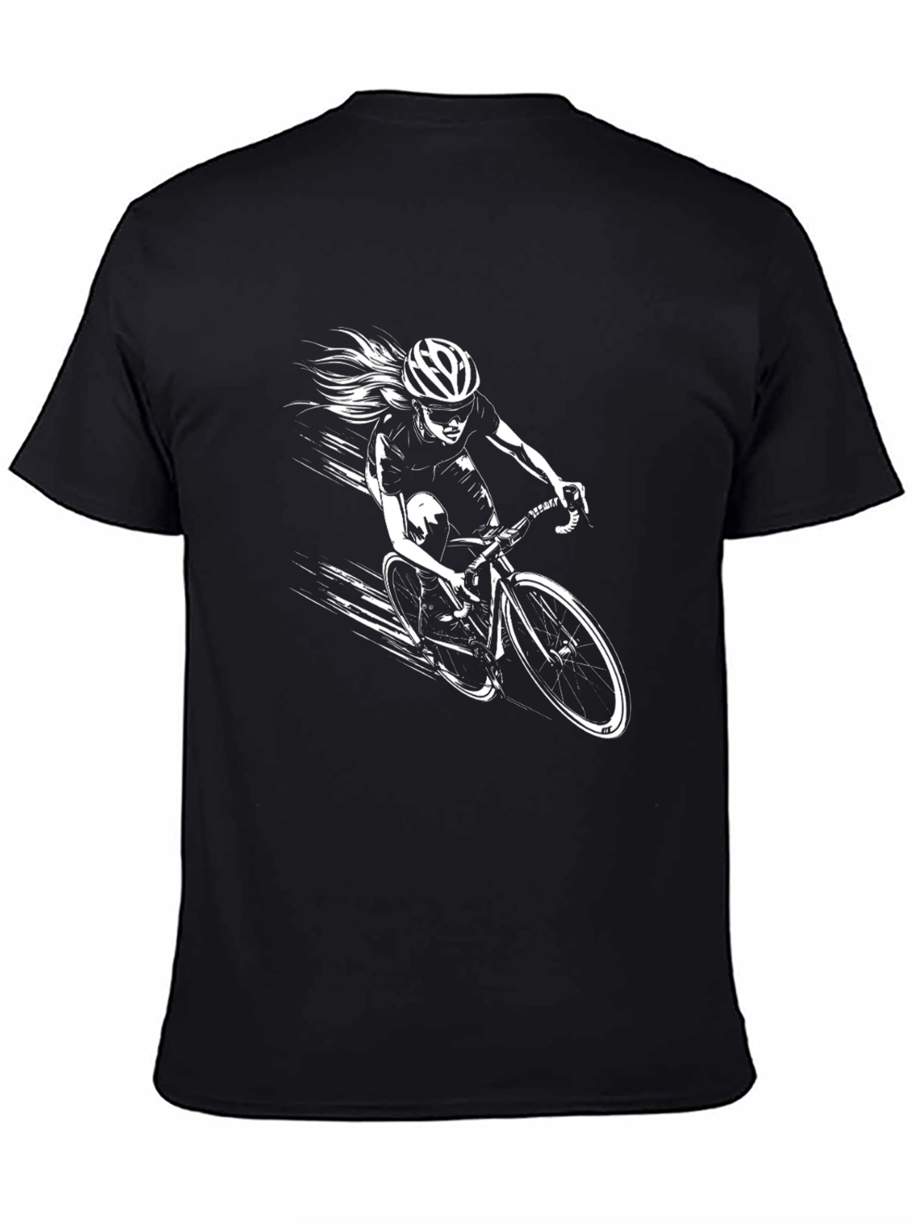 Cyclist Graphic Black T-Shirt