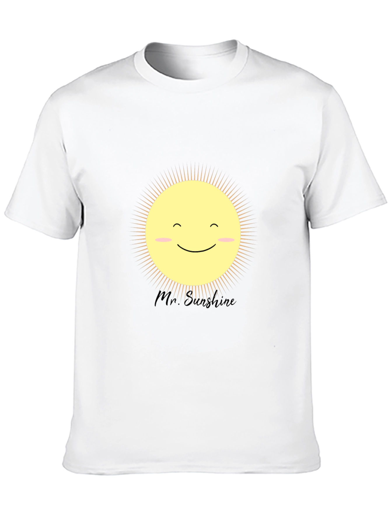 Mr. Sunshine Graphic Tee - Black Cotton T-Shirt