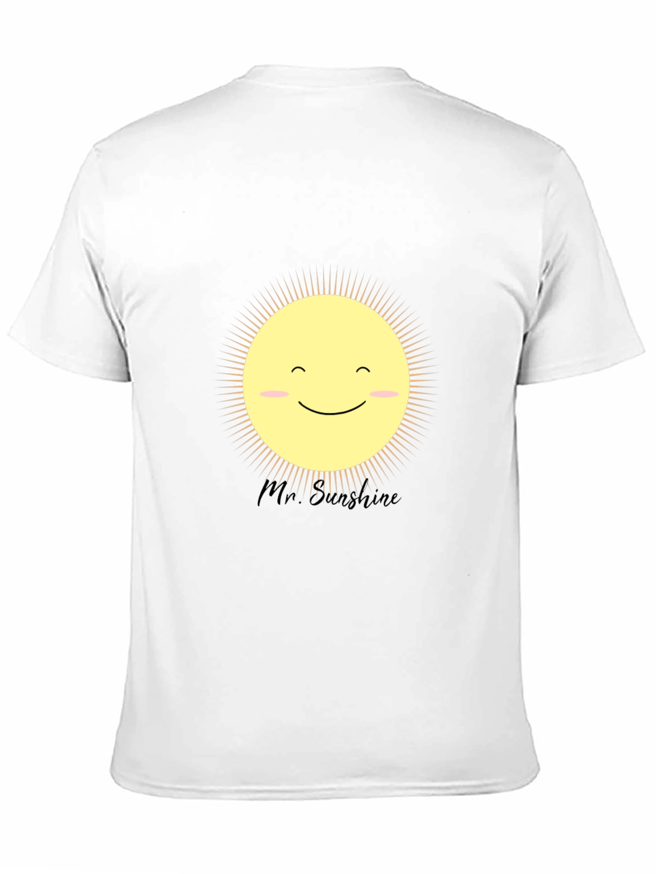 Mr. Sunshine Graphic Tee - Black Cotton T-Shirt