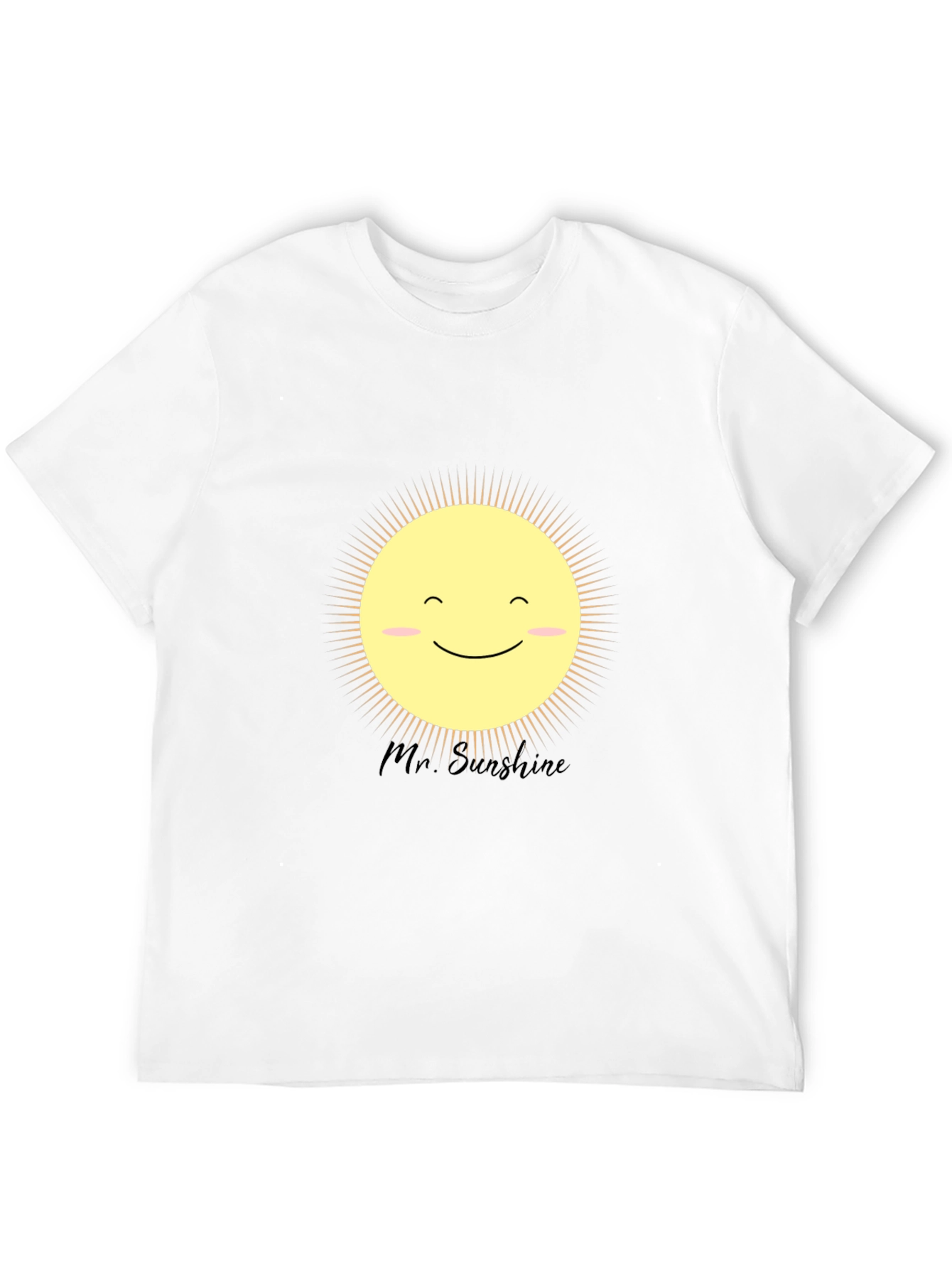 Mr. Sunshine Graphic Tee - Black Cotton T-Shirt