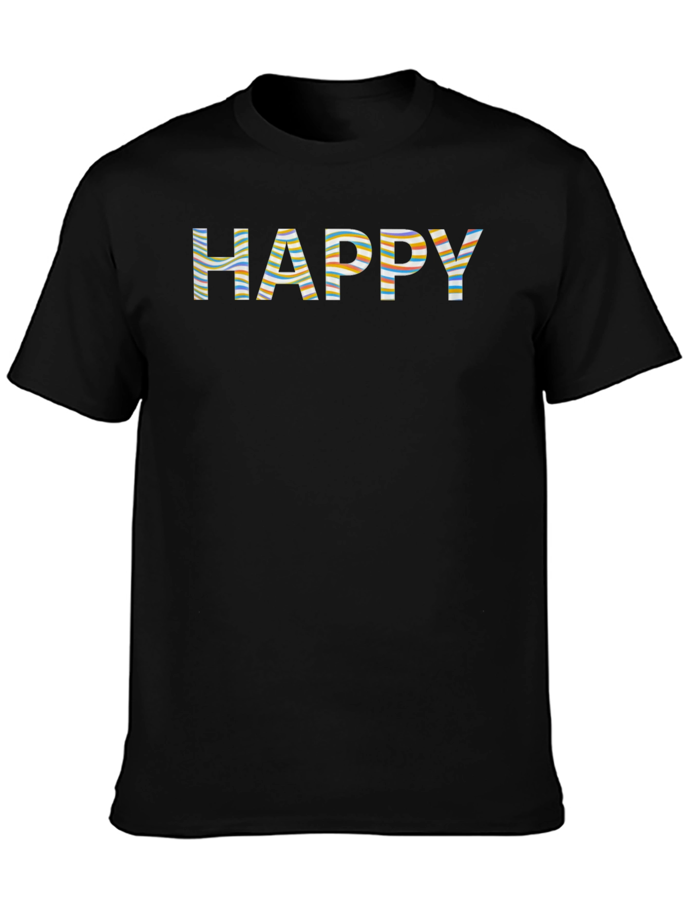 Happy Graphic Tee - Stylish Comfort