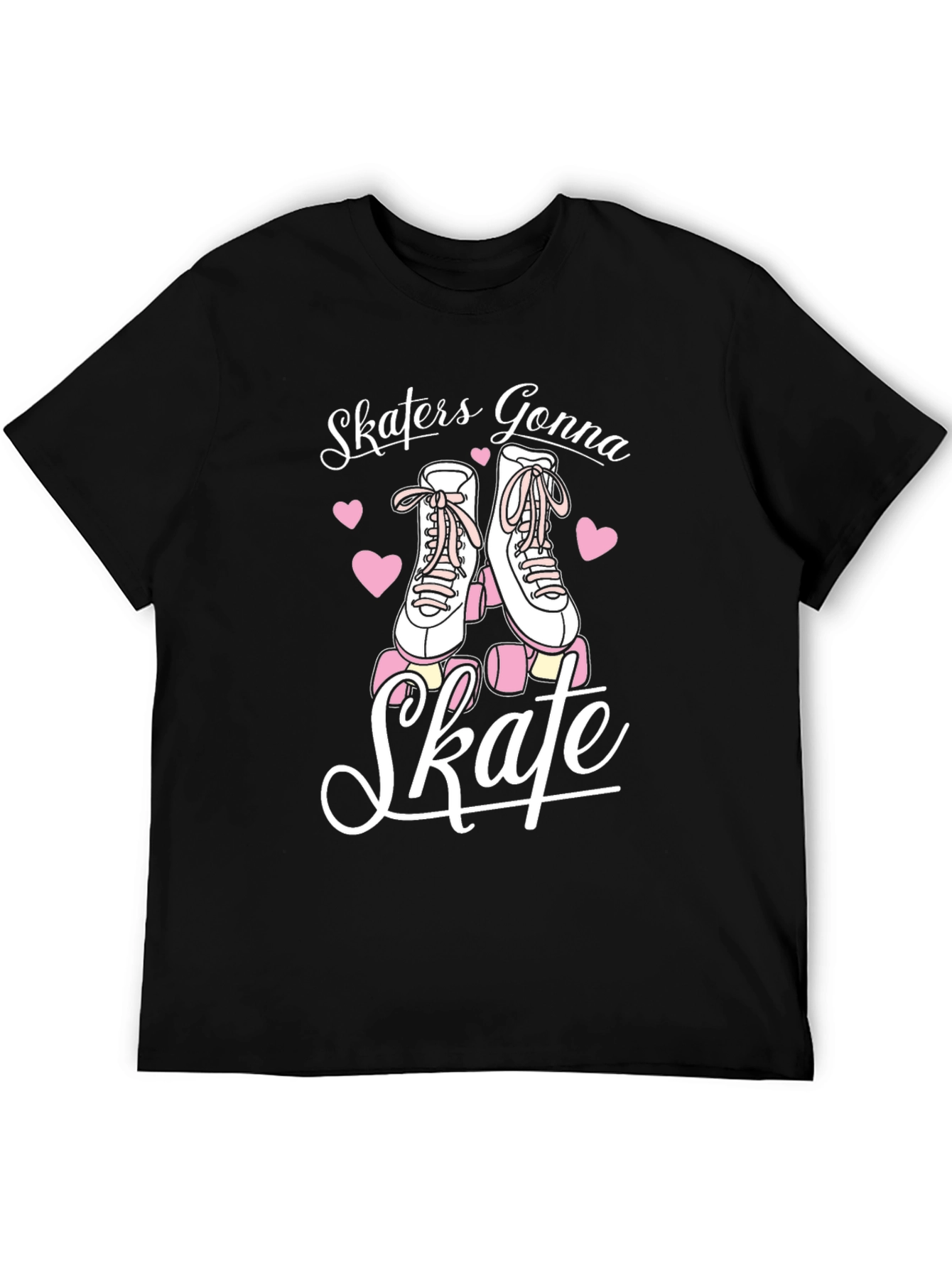 Skaters Gonna Skate Graphic Tee - Black